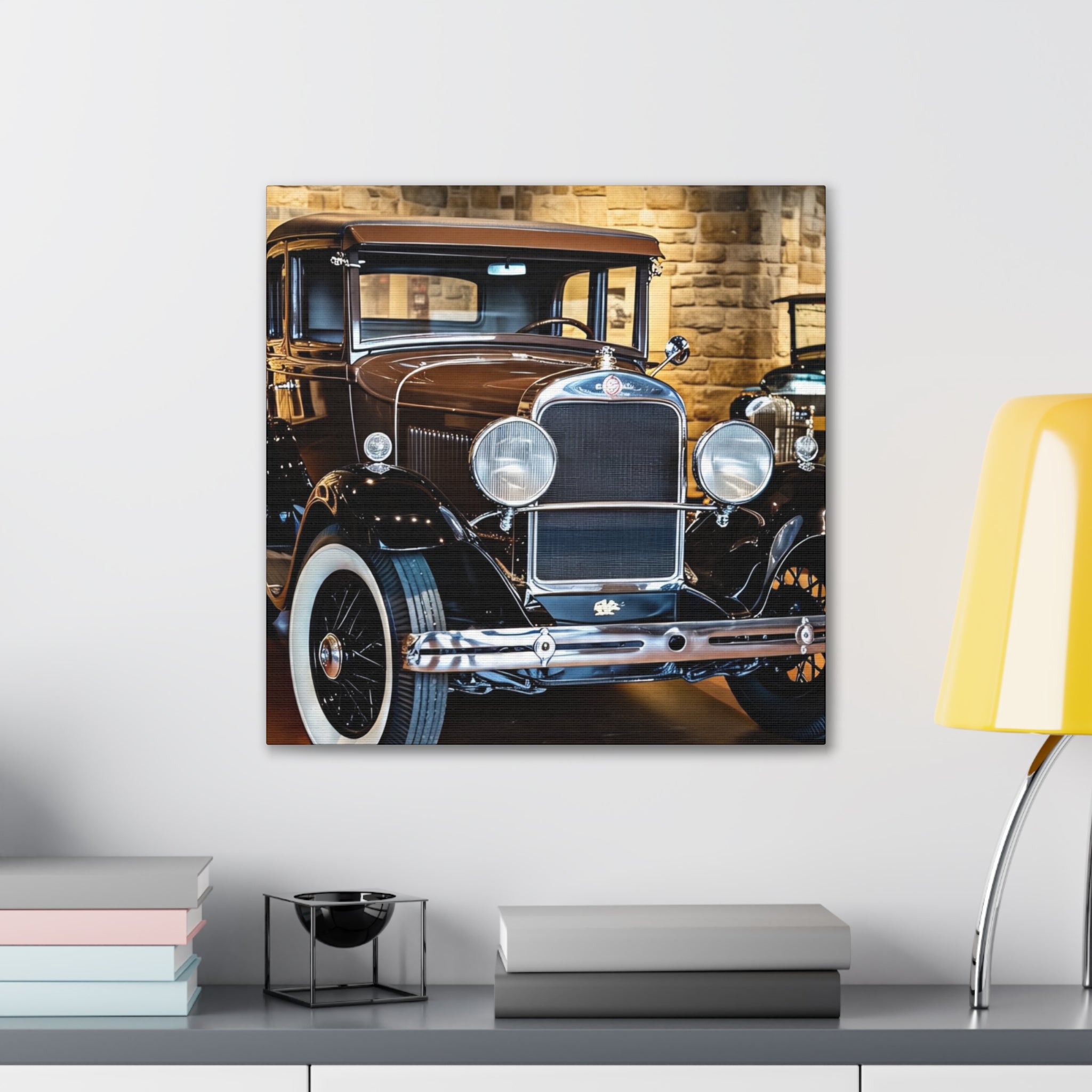 Vintage Classic Car Canvas Wall Art - Antique Auto Photography Print