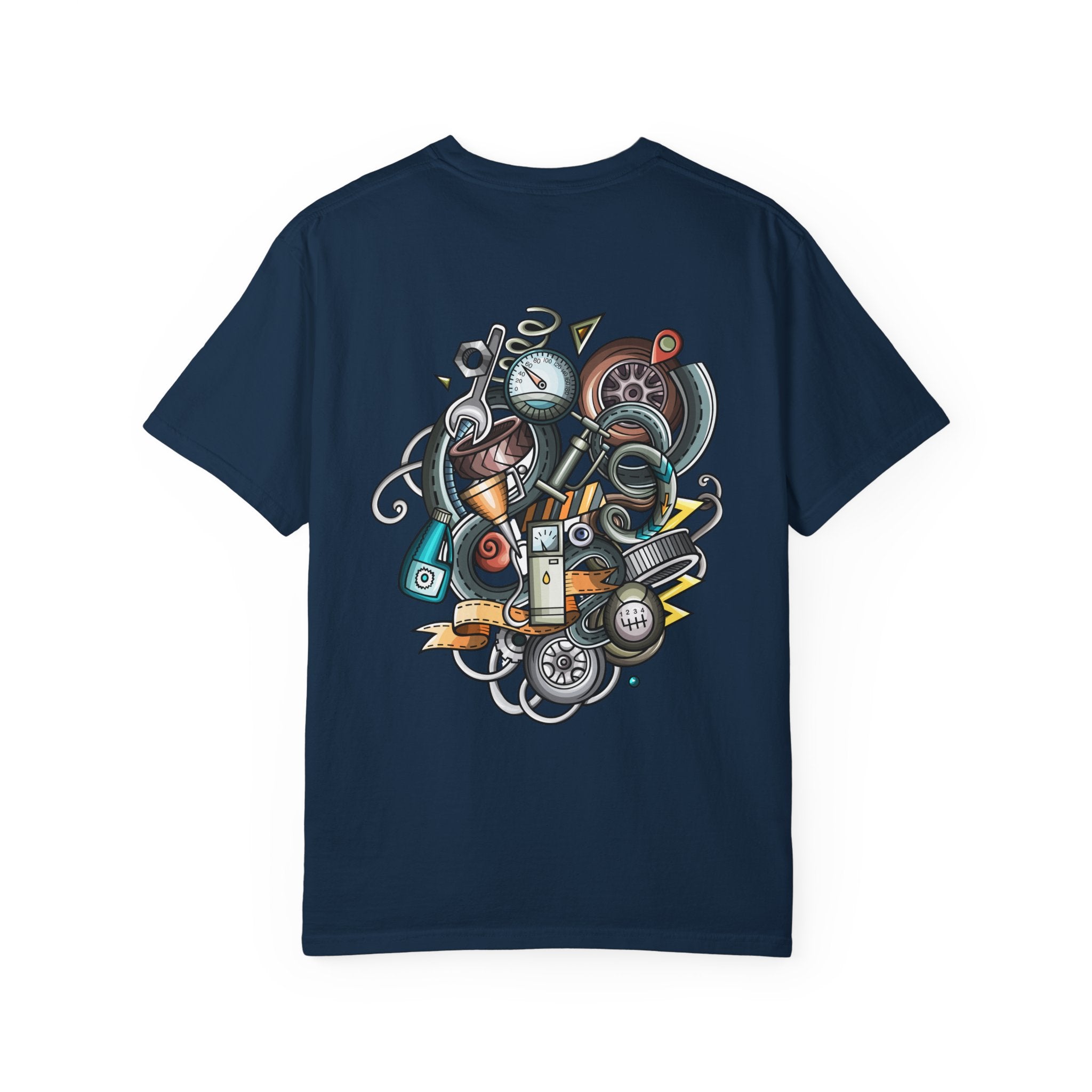 Abstract Vintage Motors T-Shirt — Retro Automotive Graphic Tee