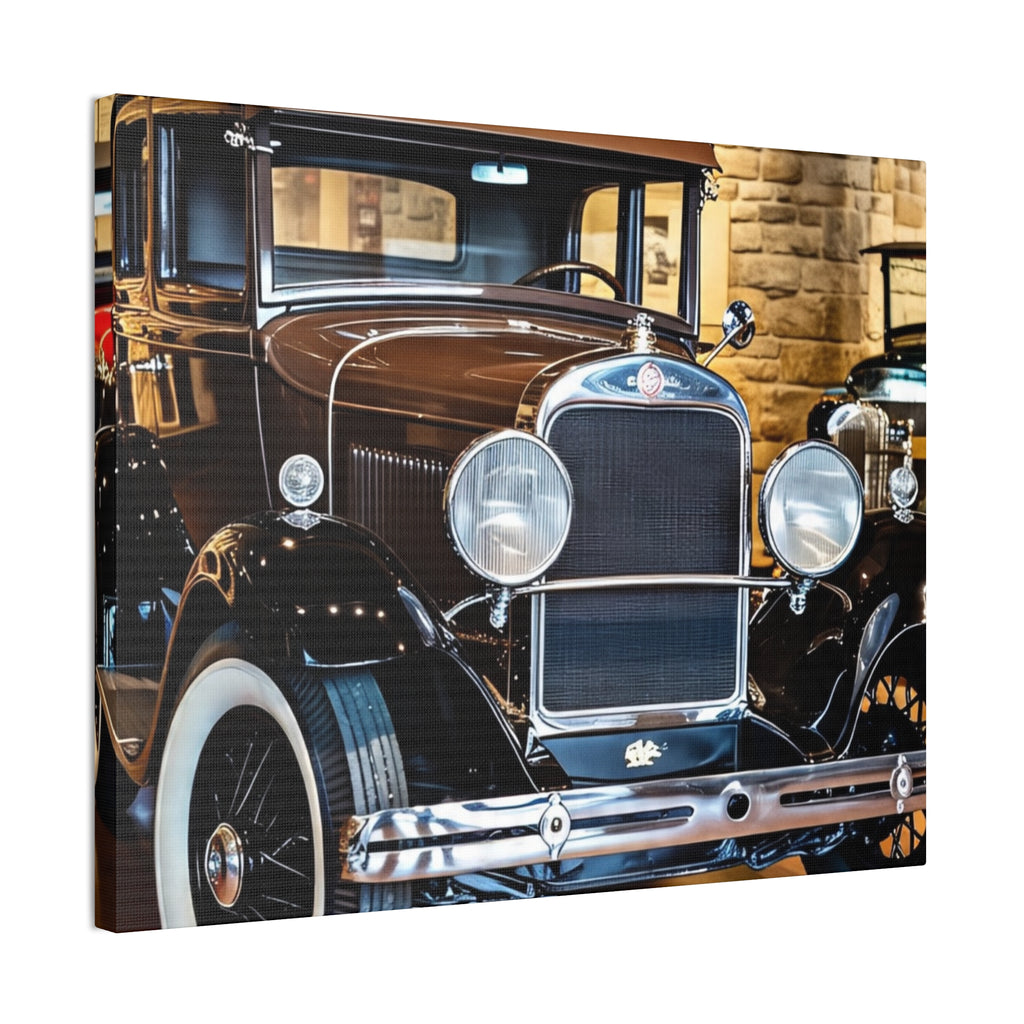 Vintage Classic Car Canvas Wall Art - Antique Auto Photography Print