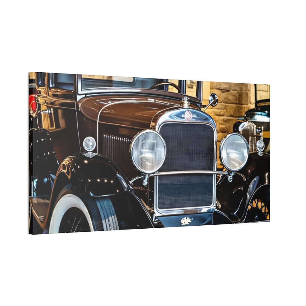Vintage Classic Car Canvas Wall Art - Antique Auto Photography Print