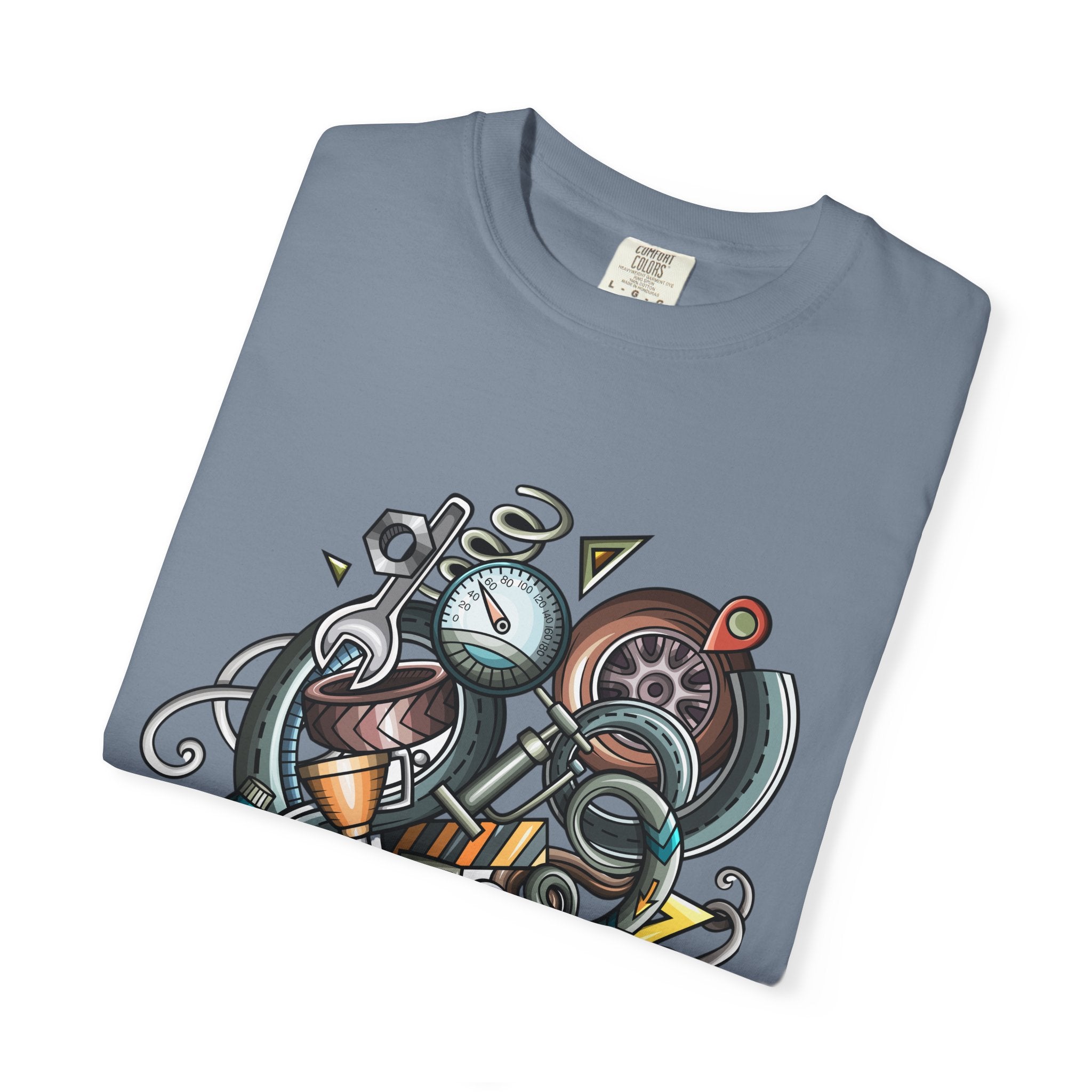 Abstract Vintage Motors T-Shirt — Retro Automotive Graphic Tee