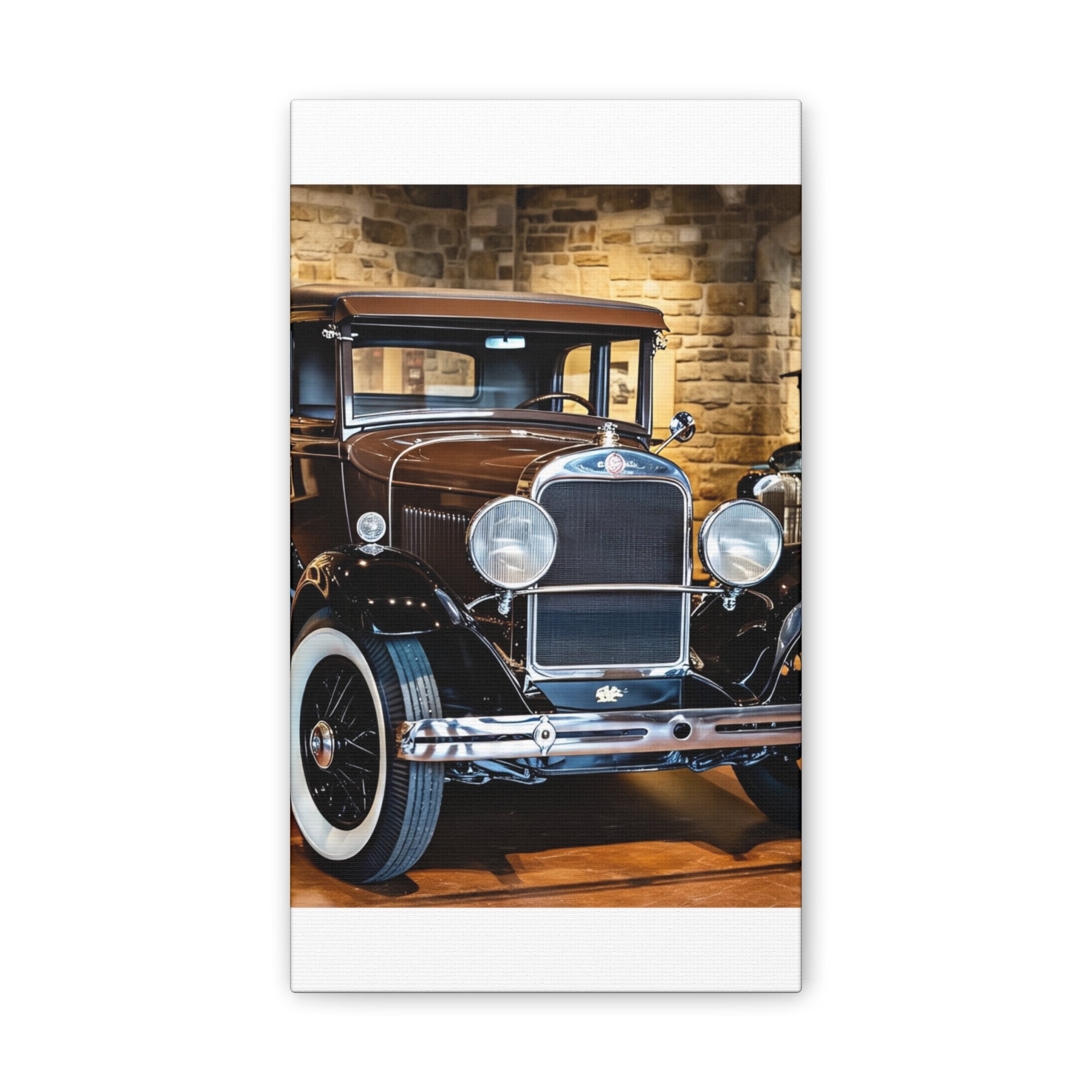 Vintage Classic Car Canvas Wall Art - Antique Auto Photography Print