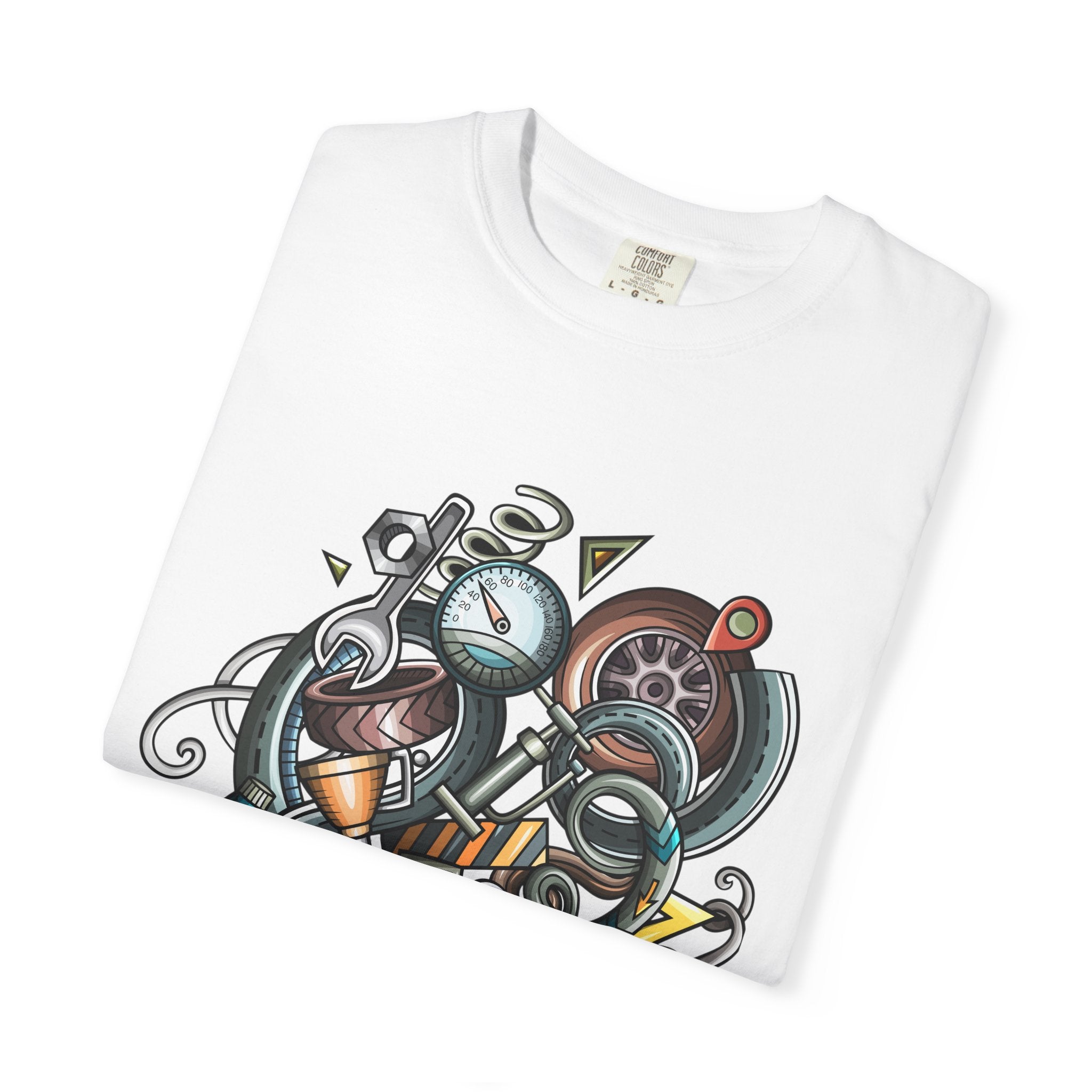 Abstract Vintage Motors T-Shirt — Retro Automotive Graphic Tee