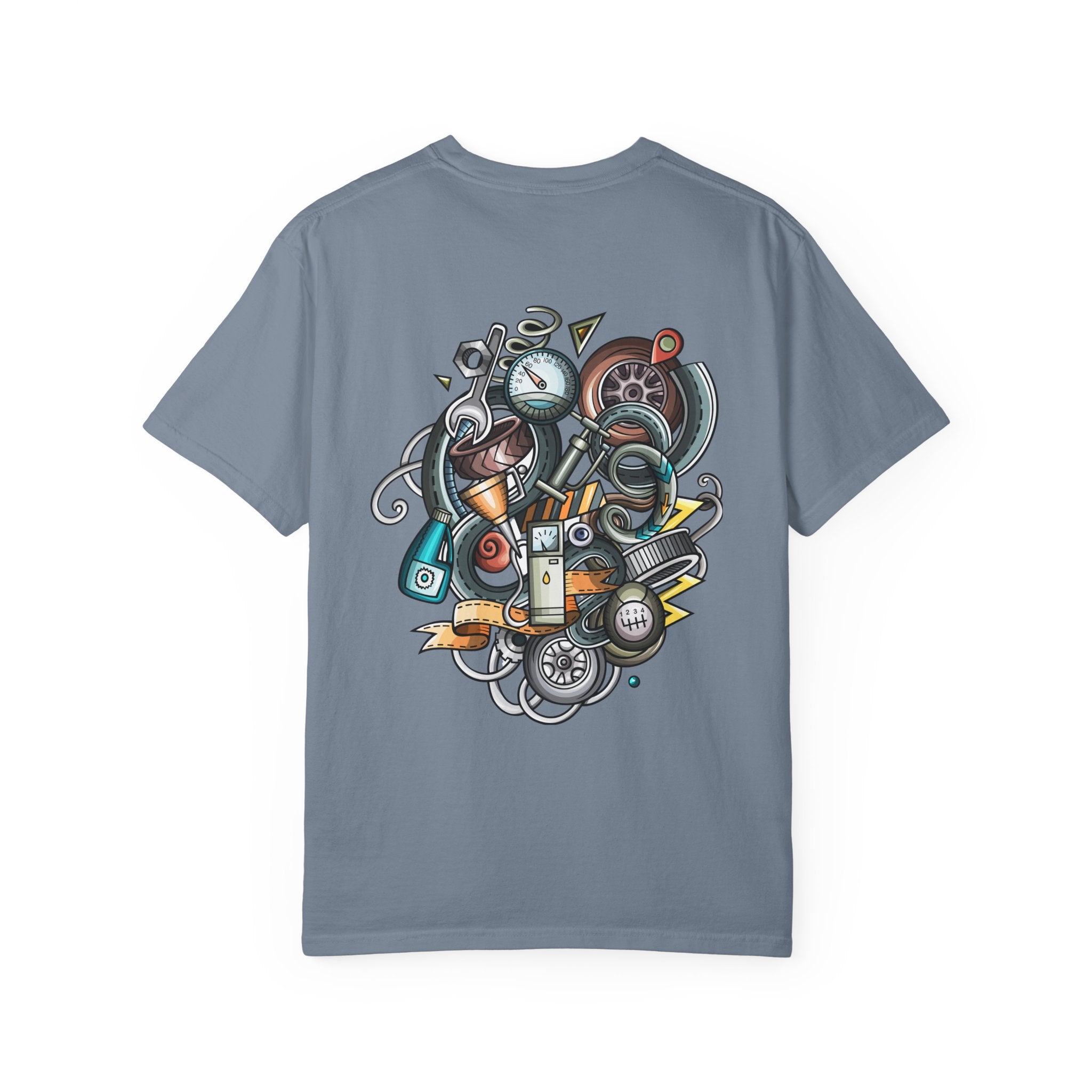 Abstract Vintage Motors T-Shirt — Retro Automotive Graphic Tee