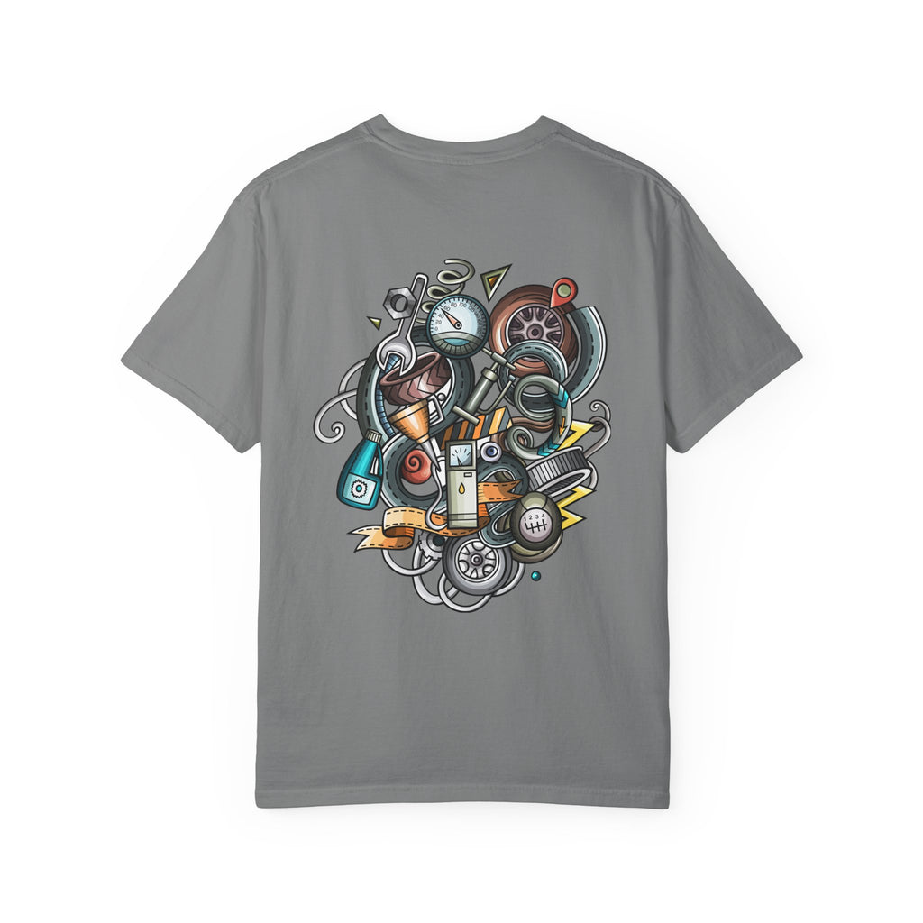 Abstract Vintage Motors T-Shirt — Retro Automotive Graphic Tee