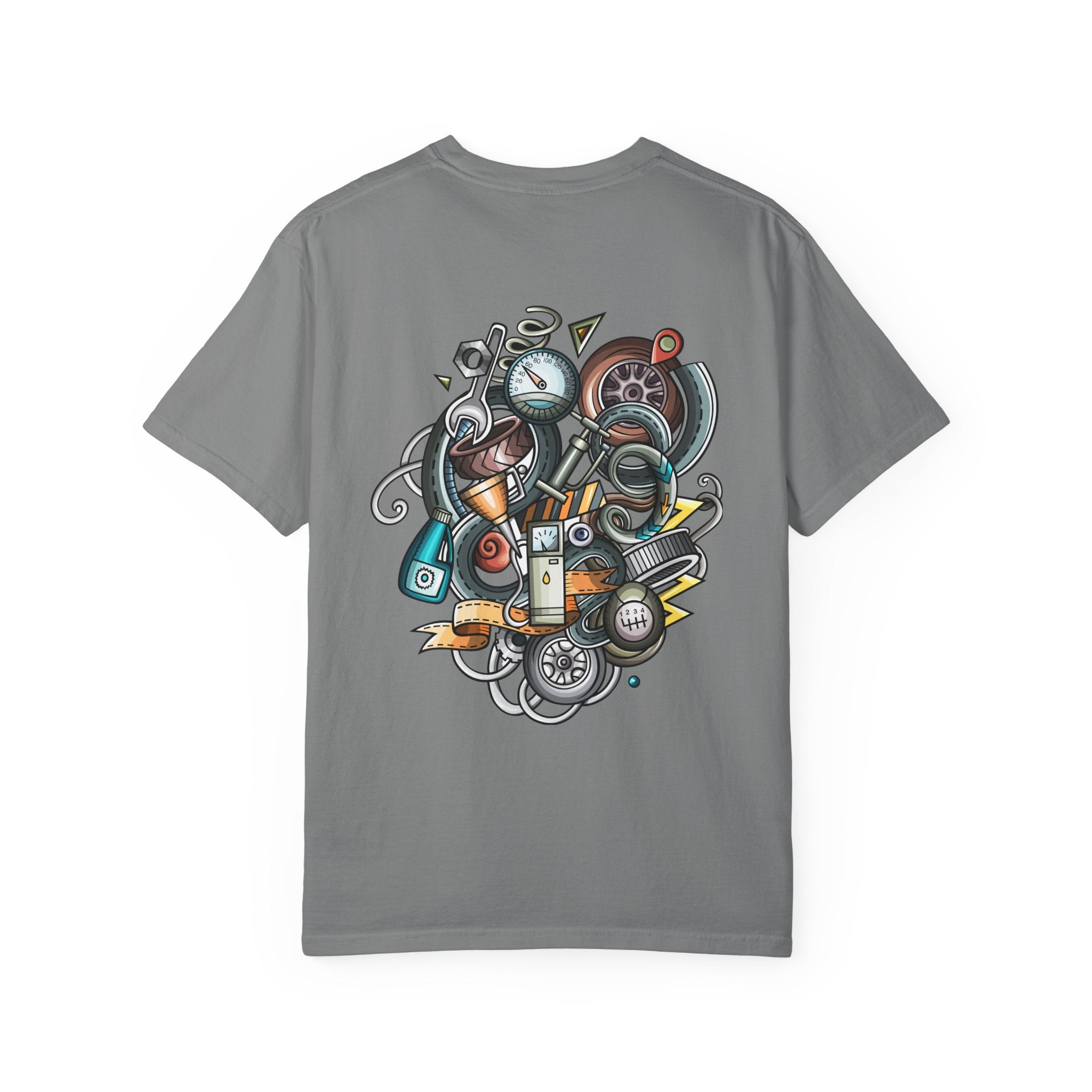 Abstract Vintage Motors T-Shirt — Retro Automotive Graphic Tee