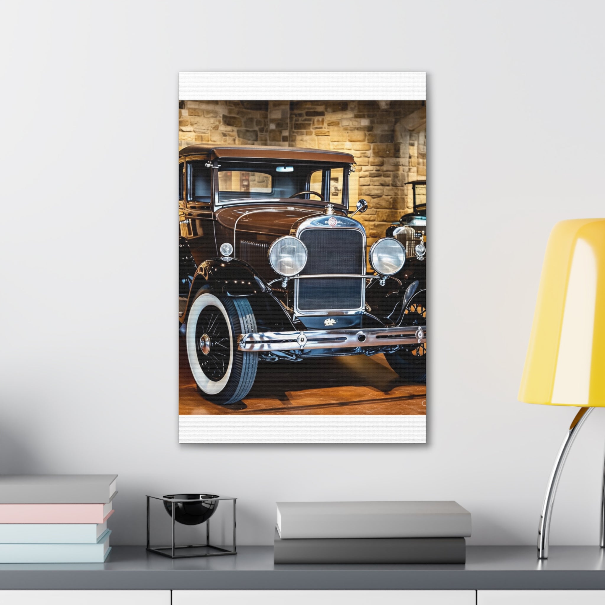 Vintage Classic Car Canvas Wall Art - Antique Auto Photography Print