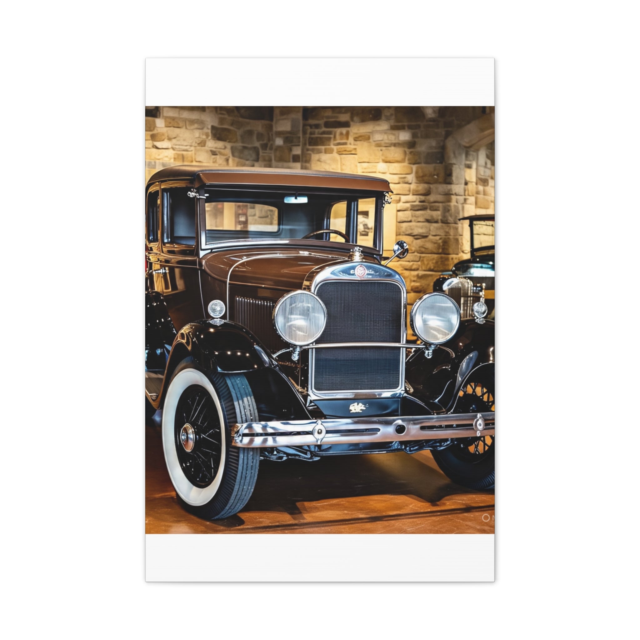 Vintage Classic Car Canvas Wall Art - Antique Auto Photography Print