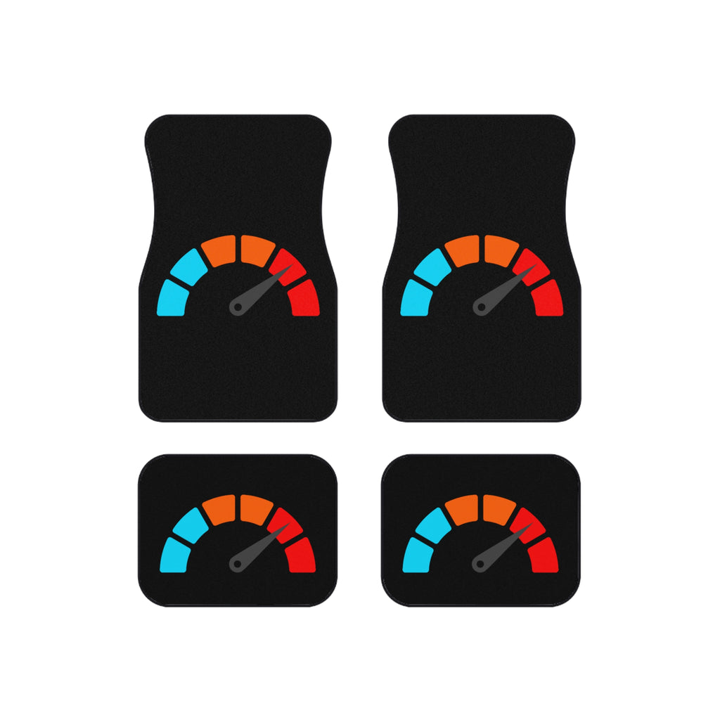 Car Mats — Speedometer Graphic Floor Mat Set (Set of 4)
