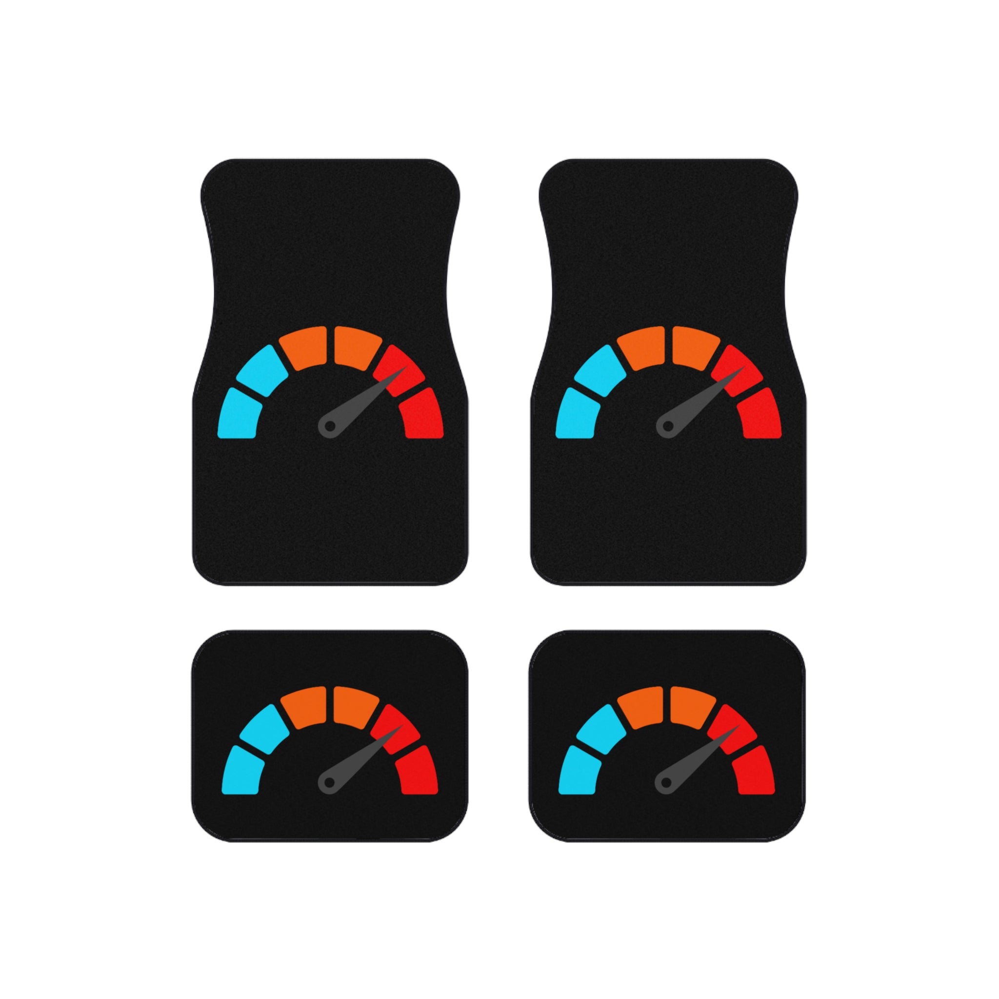 Car Mats — Speedometer Graphic Floor Mat Set (Set of 4)