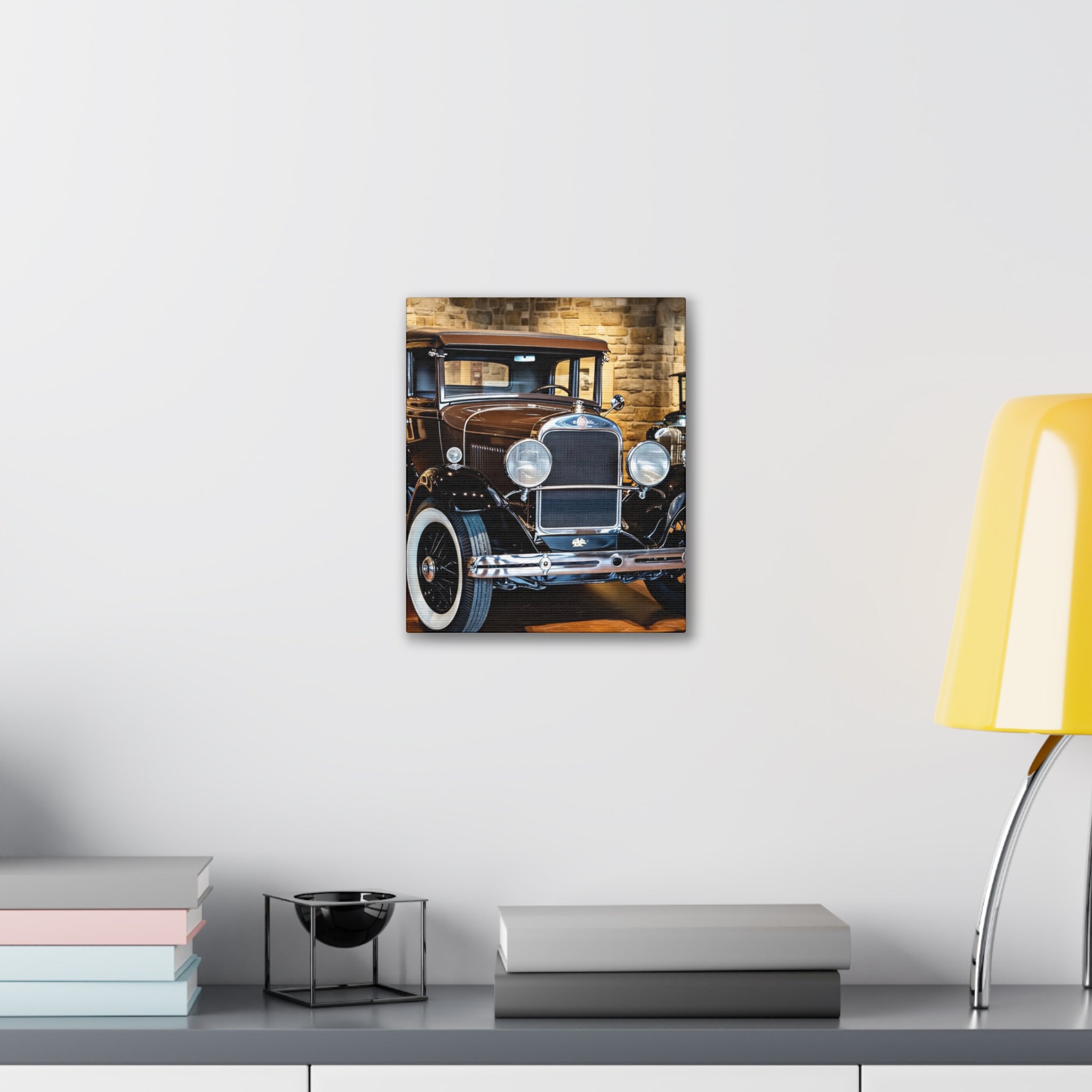 Vintage Classic Car Canvas Wall Art - Antique Auto Photography Print