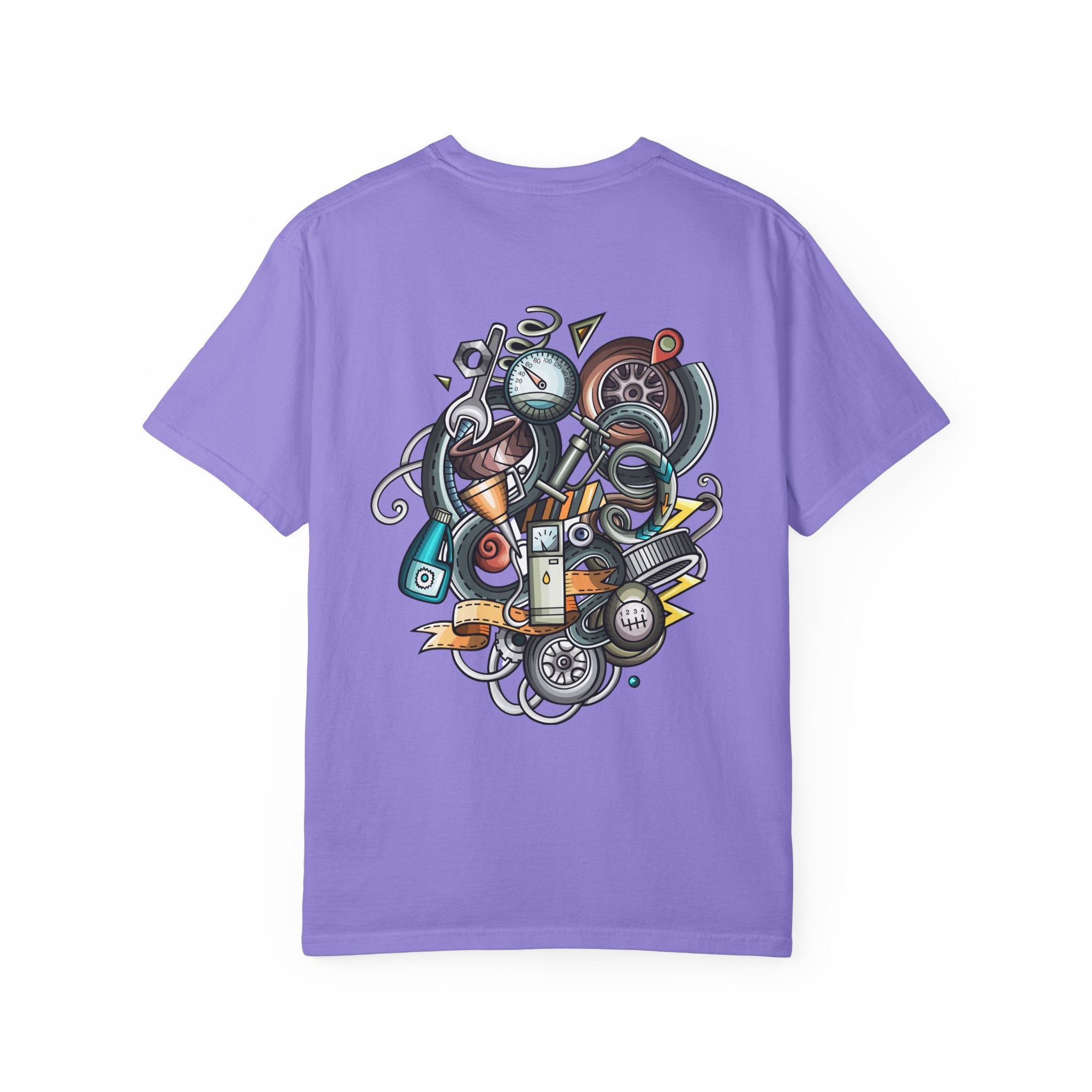 Abstract Vintage Motors T-Shirt — Retro Automotive Graphic Tee
