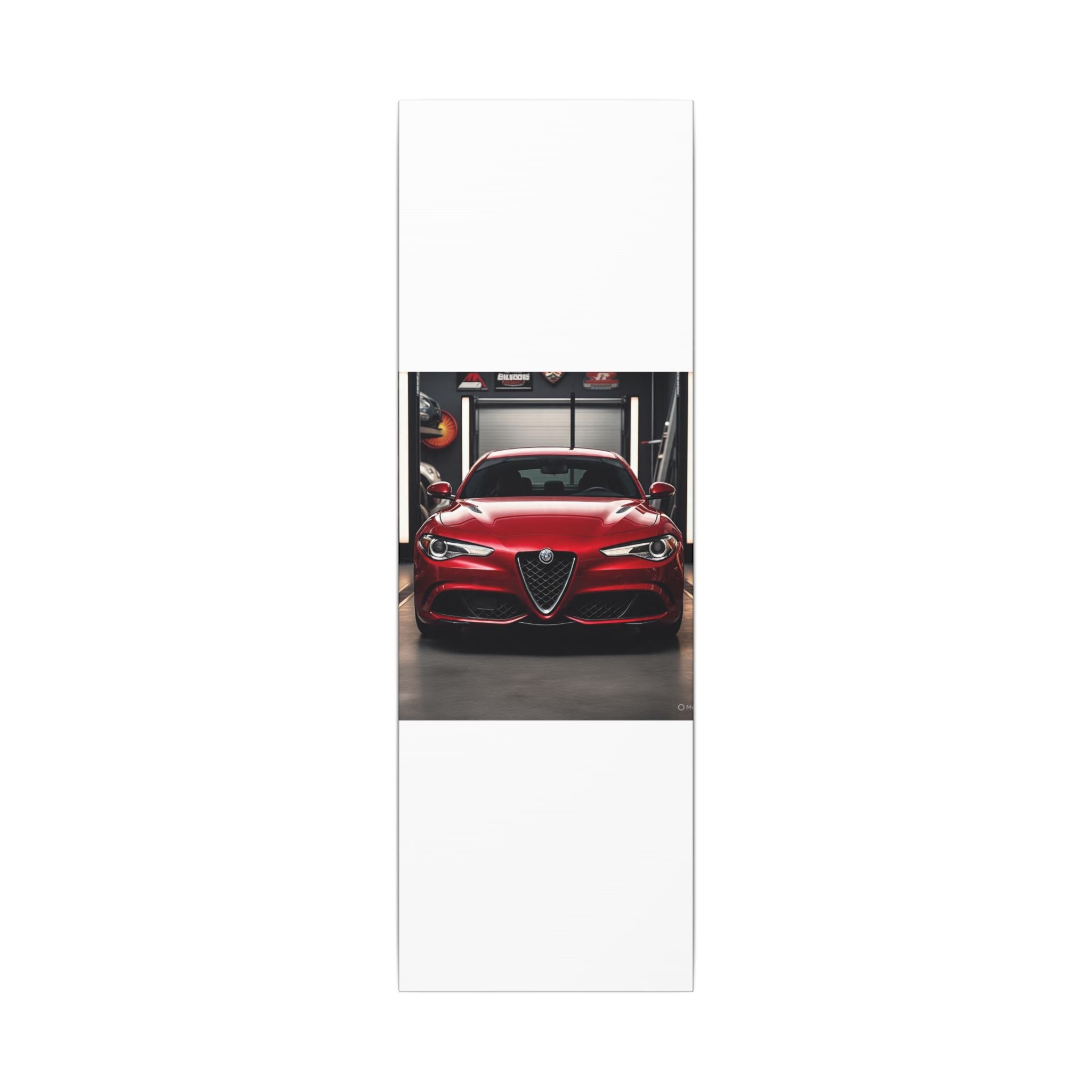 Alfa Romeo Giulia Front View Matte Canvas Wall Art — Stretched Car Photography Print