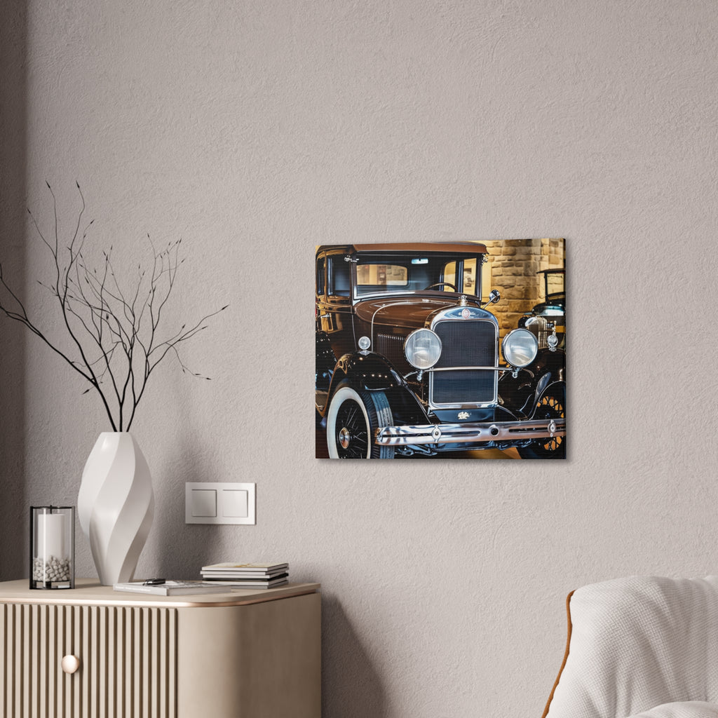 Vintage Classic Car Canvas Wall Art - Antique Auto Photography Print