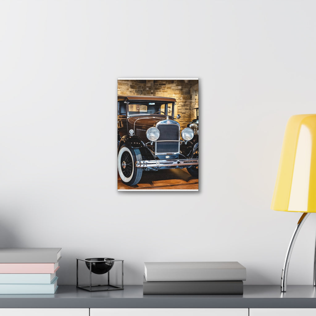 Vintage Classic Car Canvas Wall Art - Antique Auto Photography Print