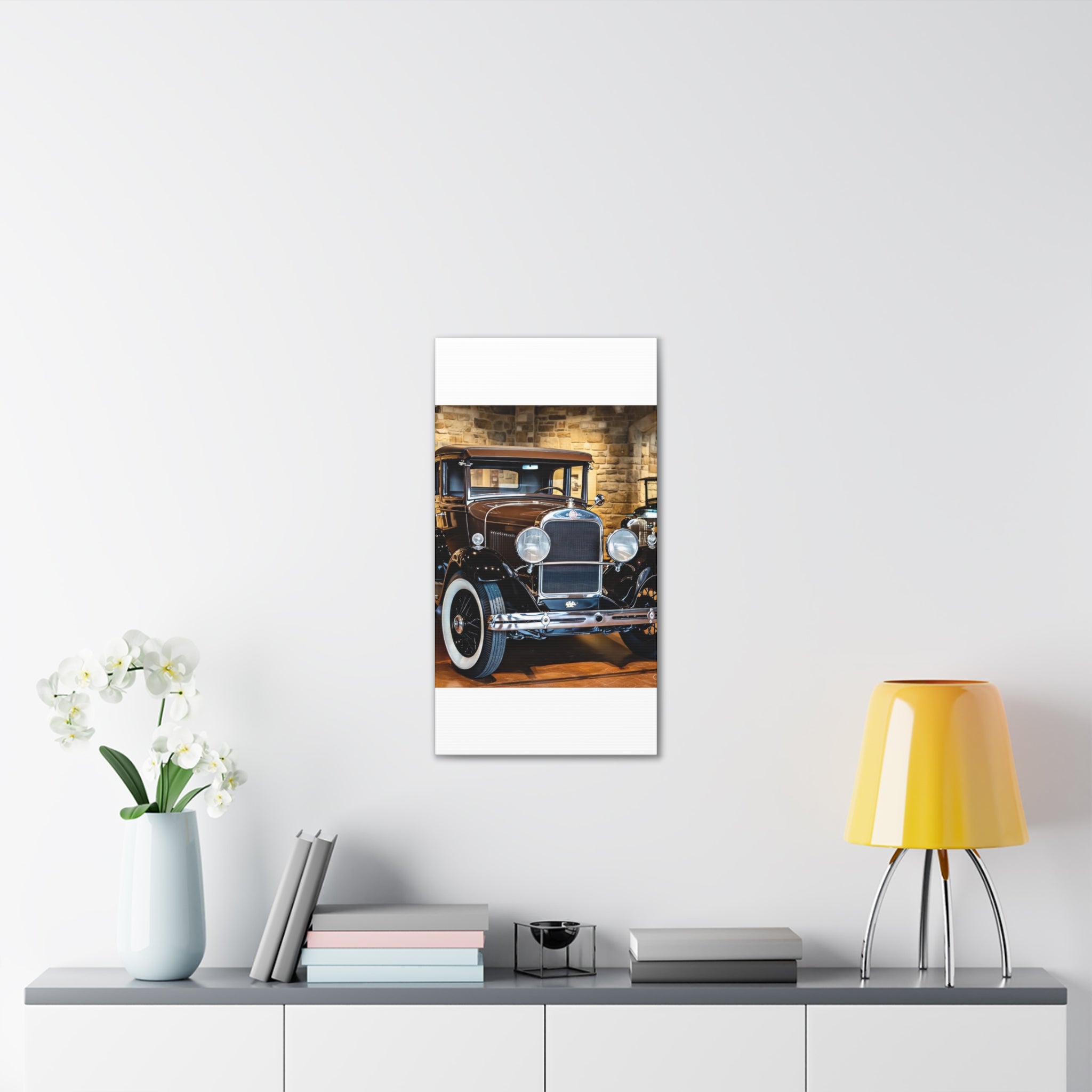 Vintage Classic Car Canvas Wall Art - Antique Auto Photography Print