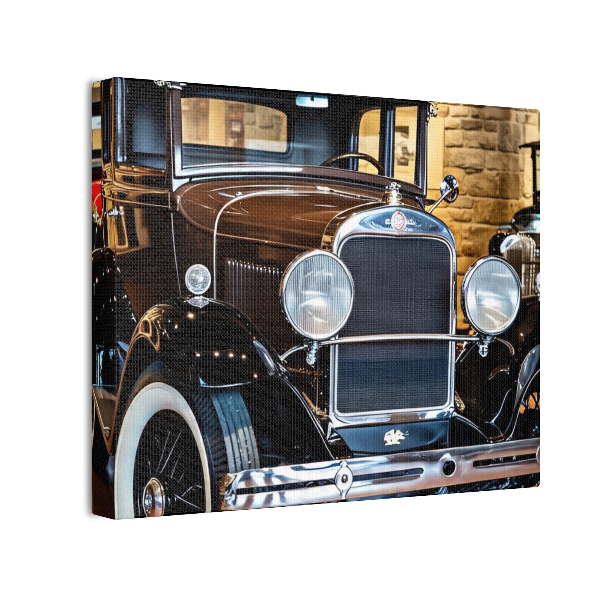 Vintage Classic Car Canvas Wall Art - Antique Auto Photography Print
