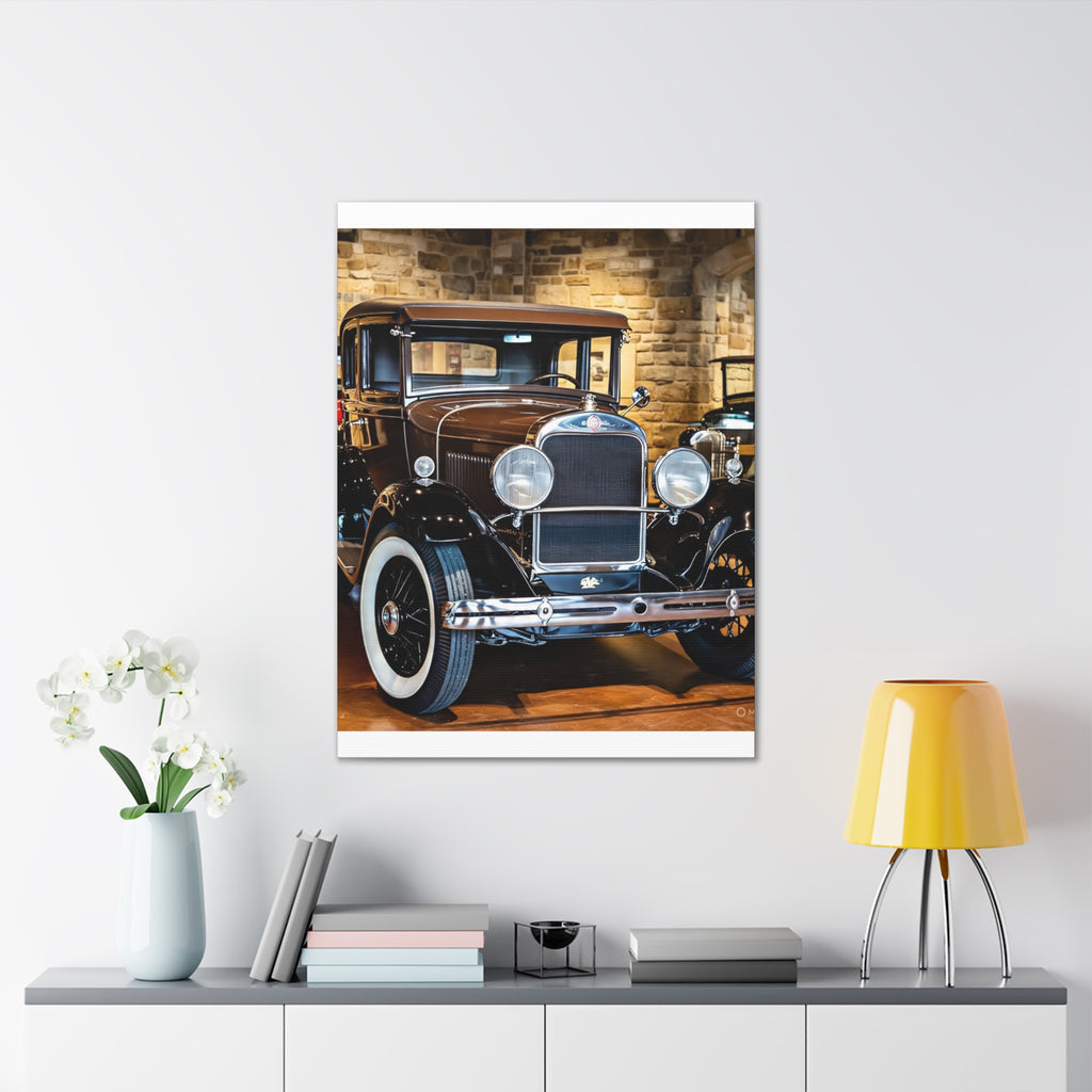Vintage Classic Car Canvas Wall Art - Antique Auto Photography Print