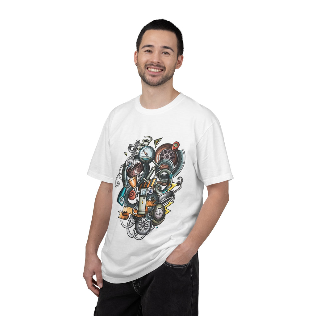 Abstract Vintage Motors T-Shirt — Retro Automotive Graphic Tee