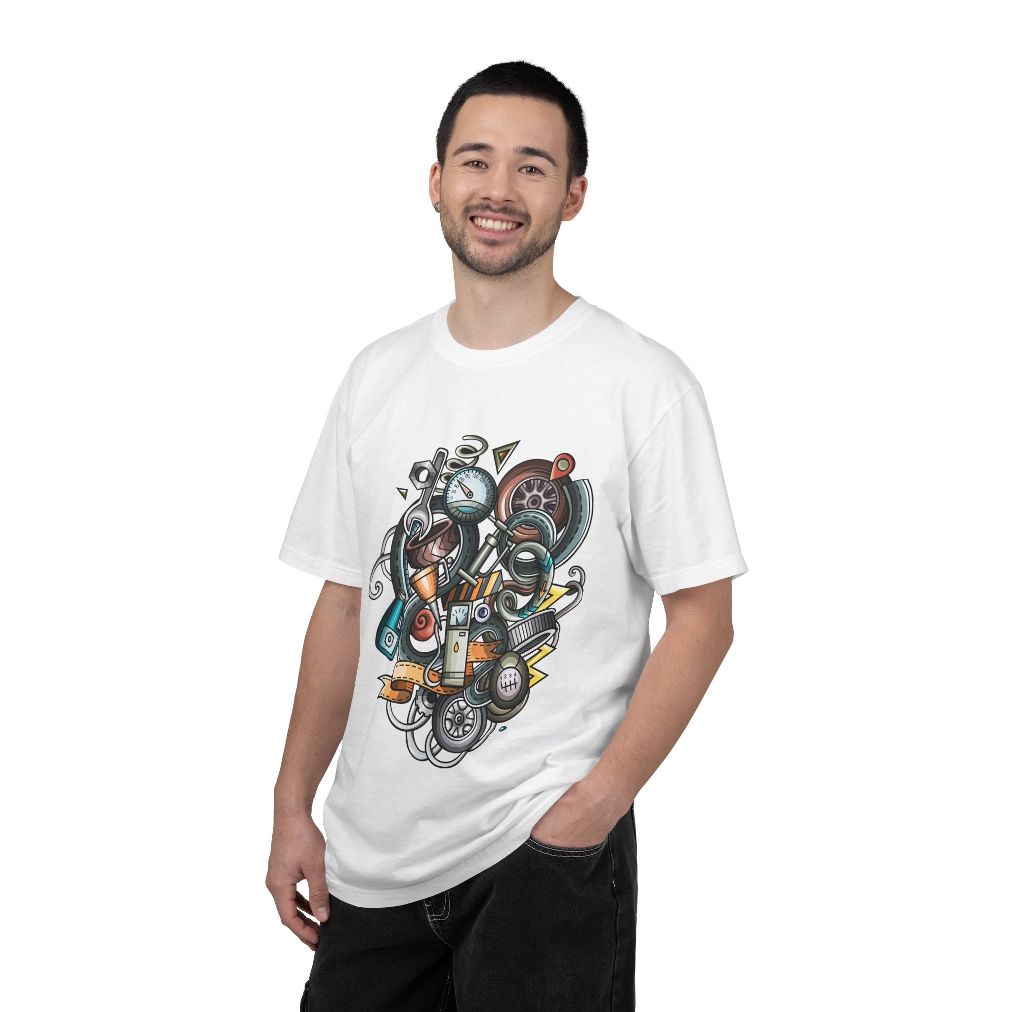 Abstract Vintage Motors T-Shirt — Retro Automotive Graphic Tee