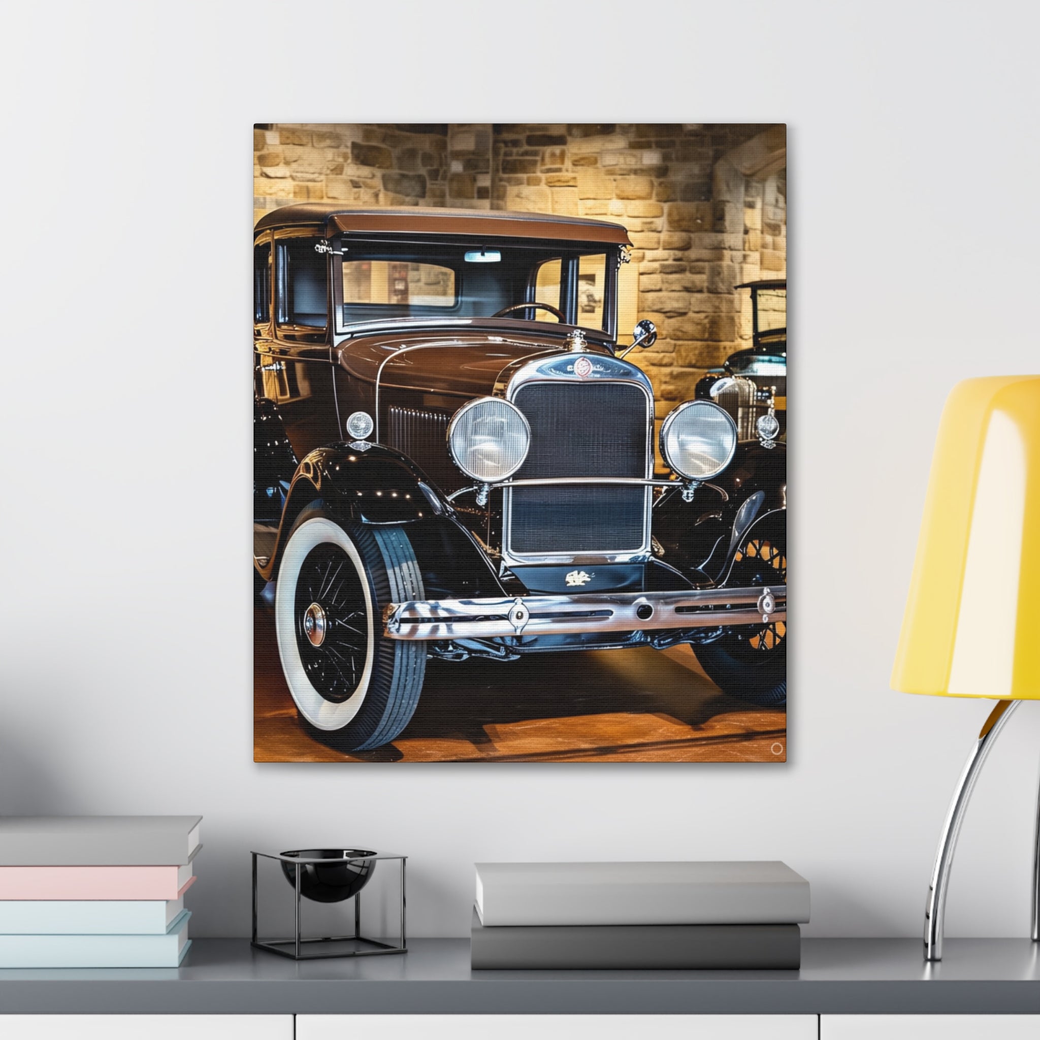 Vintage Classic Car Canvas Wall Art - Antique Auto Photography Print