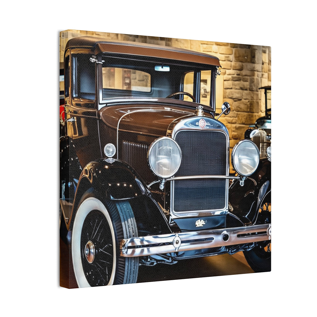 Vintage Classic Car Canvas Wall Art - Antique Auto Photography Print