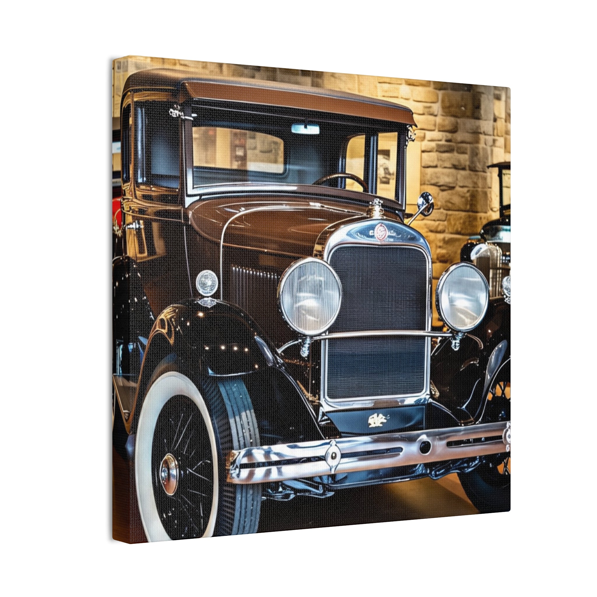Vintage Classic Car Canvas Wall Art - Antique Auto Photography Print