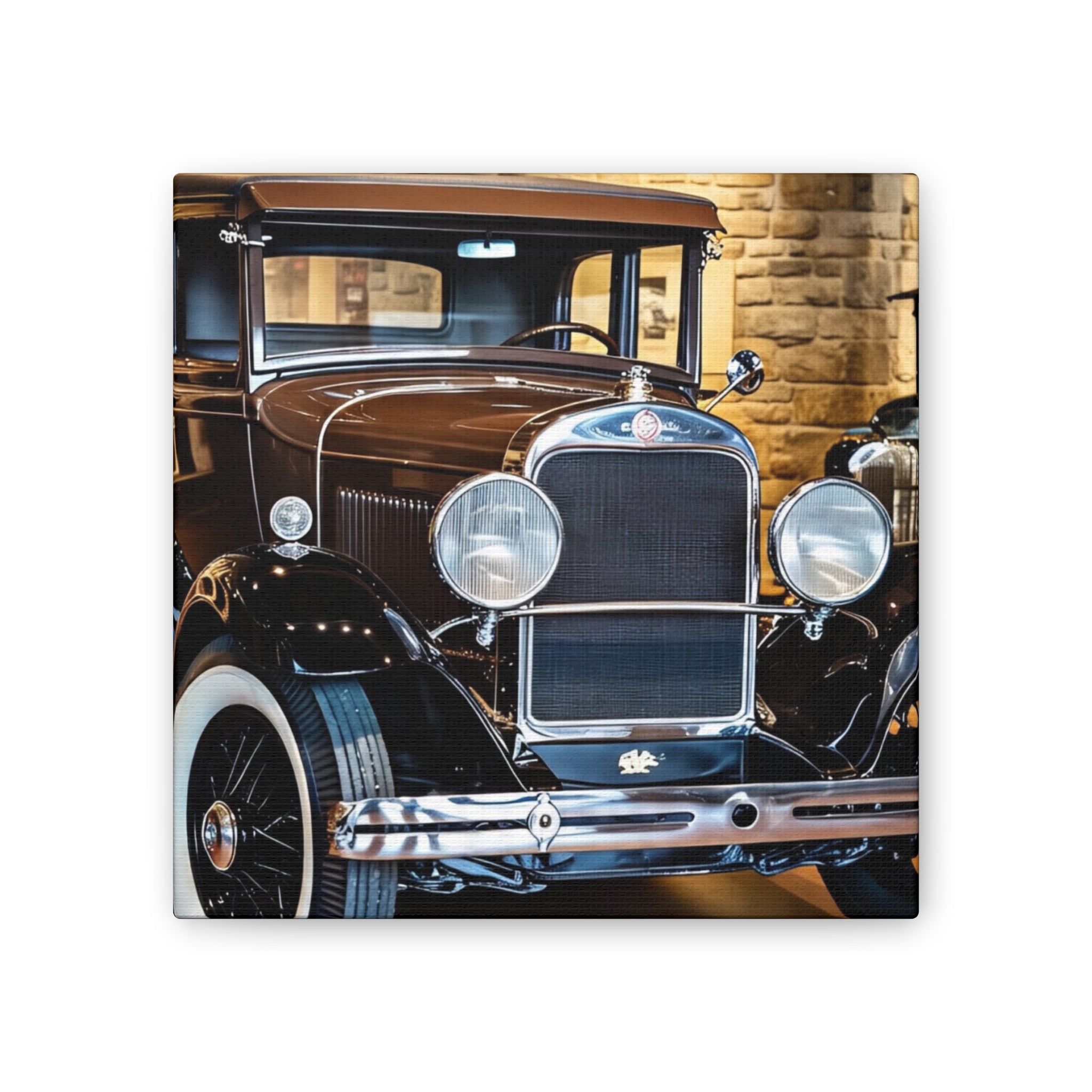 Vintage Classic Car Canvas Wall Art - Antique Auto Photography Print