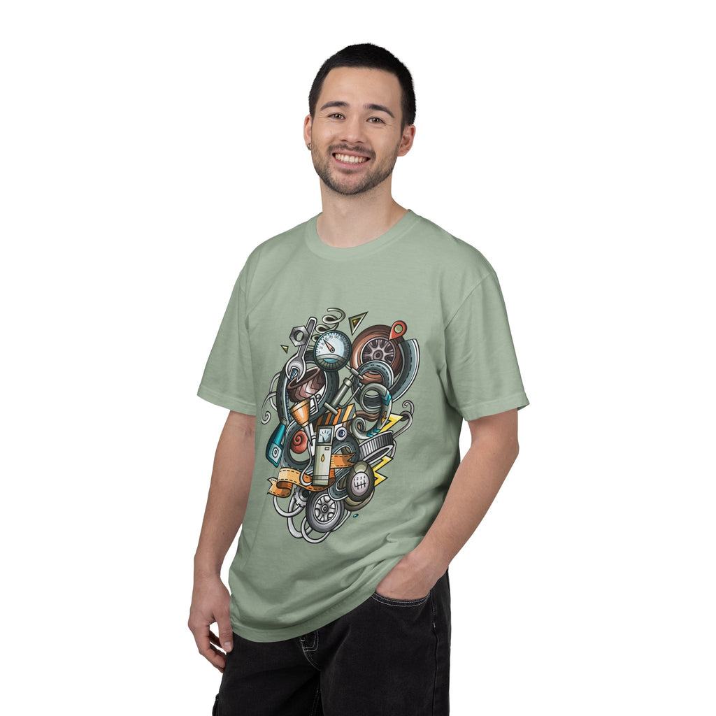 Abstract Vintage Motors T-Shirt — Retro Automotive Graphic Tee
