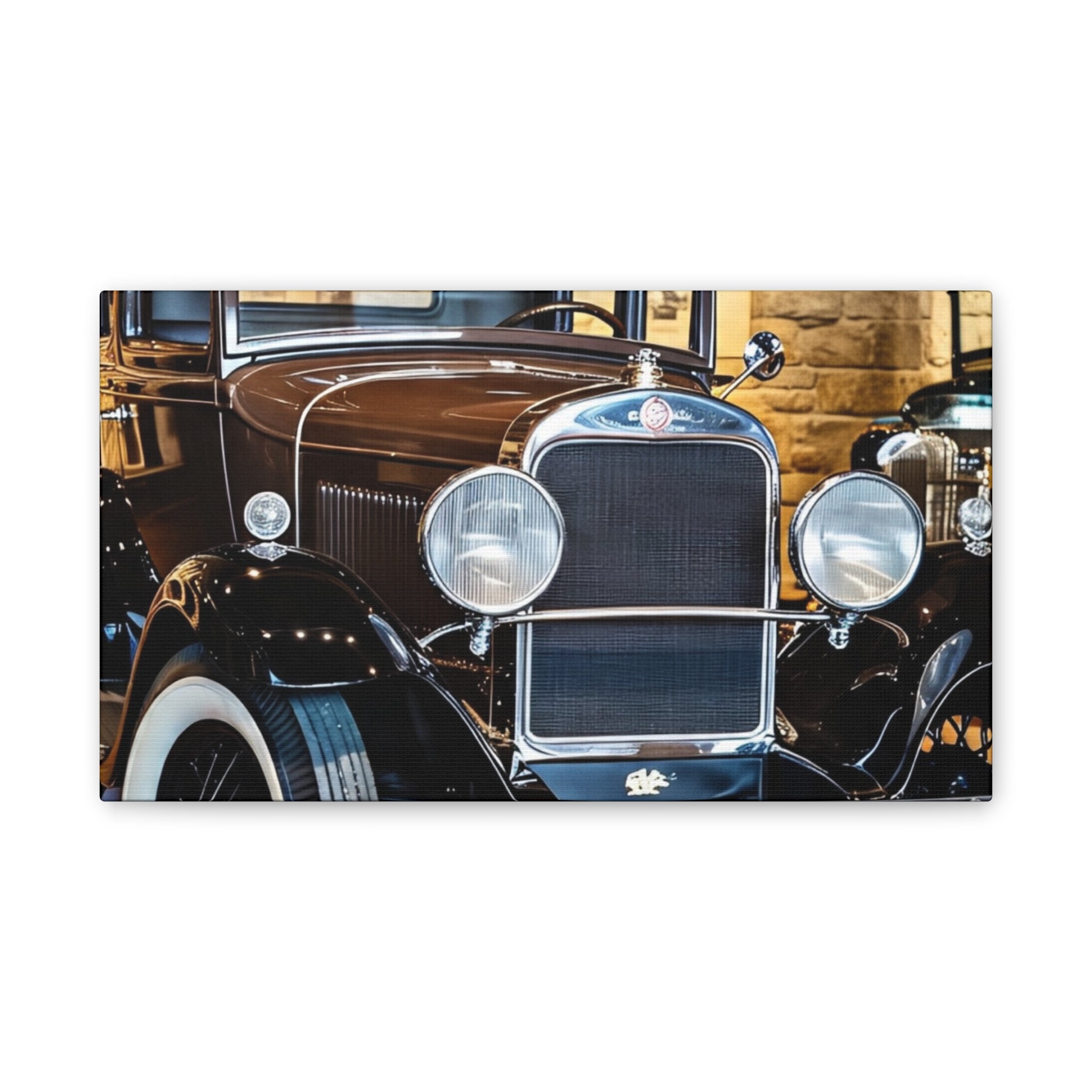 Vintage Classic Car Canvas Wall Art - Antique Auto Photography Print