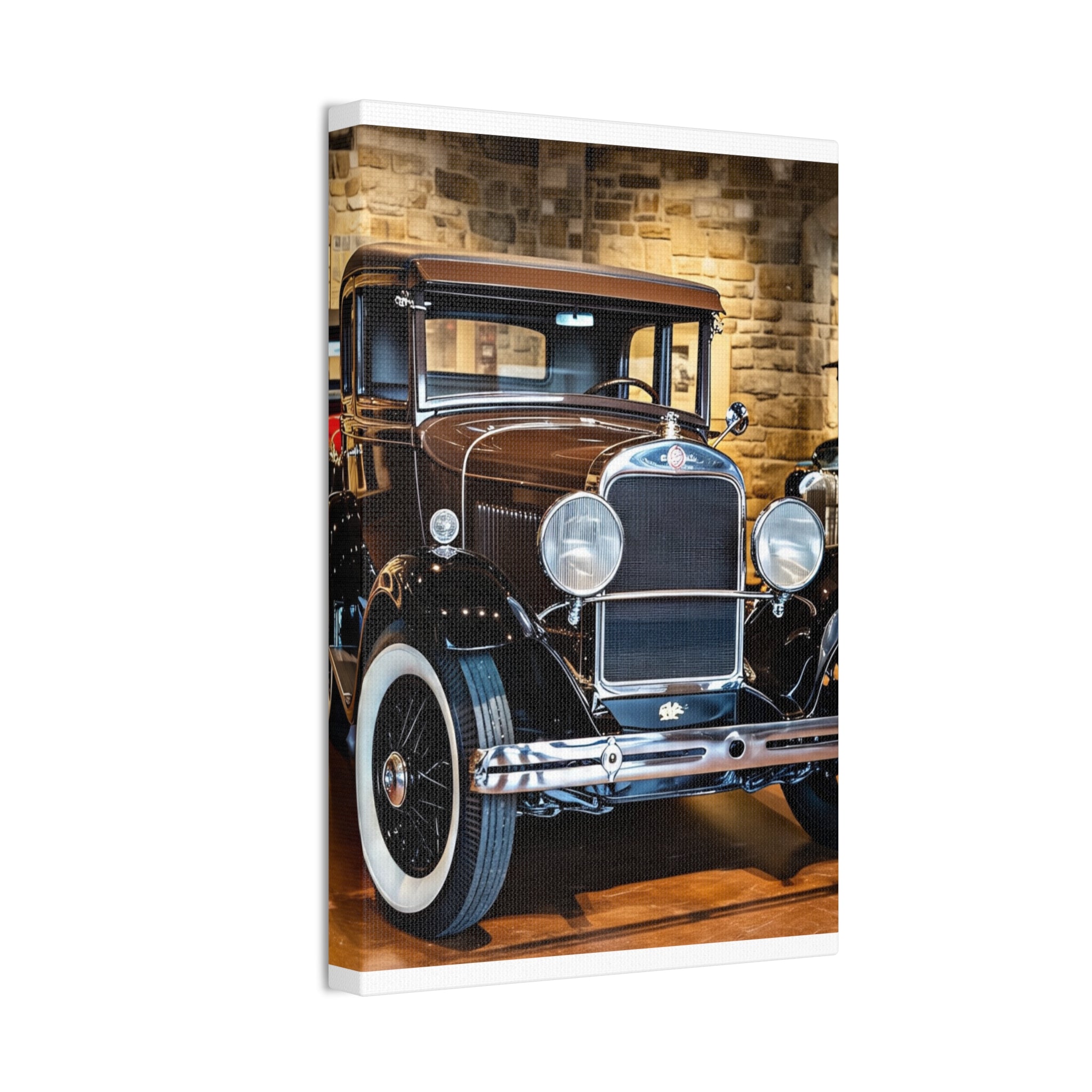 Vintage Classic Car Canvas Wall Art - Antique Auto Photography Print