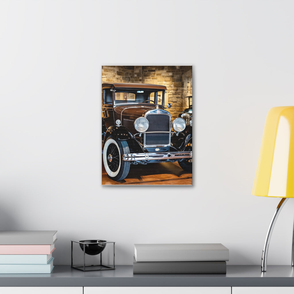 Vintage Classic Car Canvas Wall Art - Antique Auto Photography Print