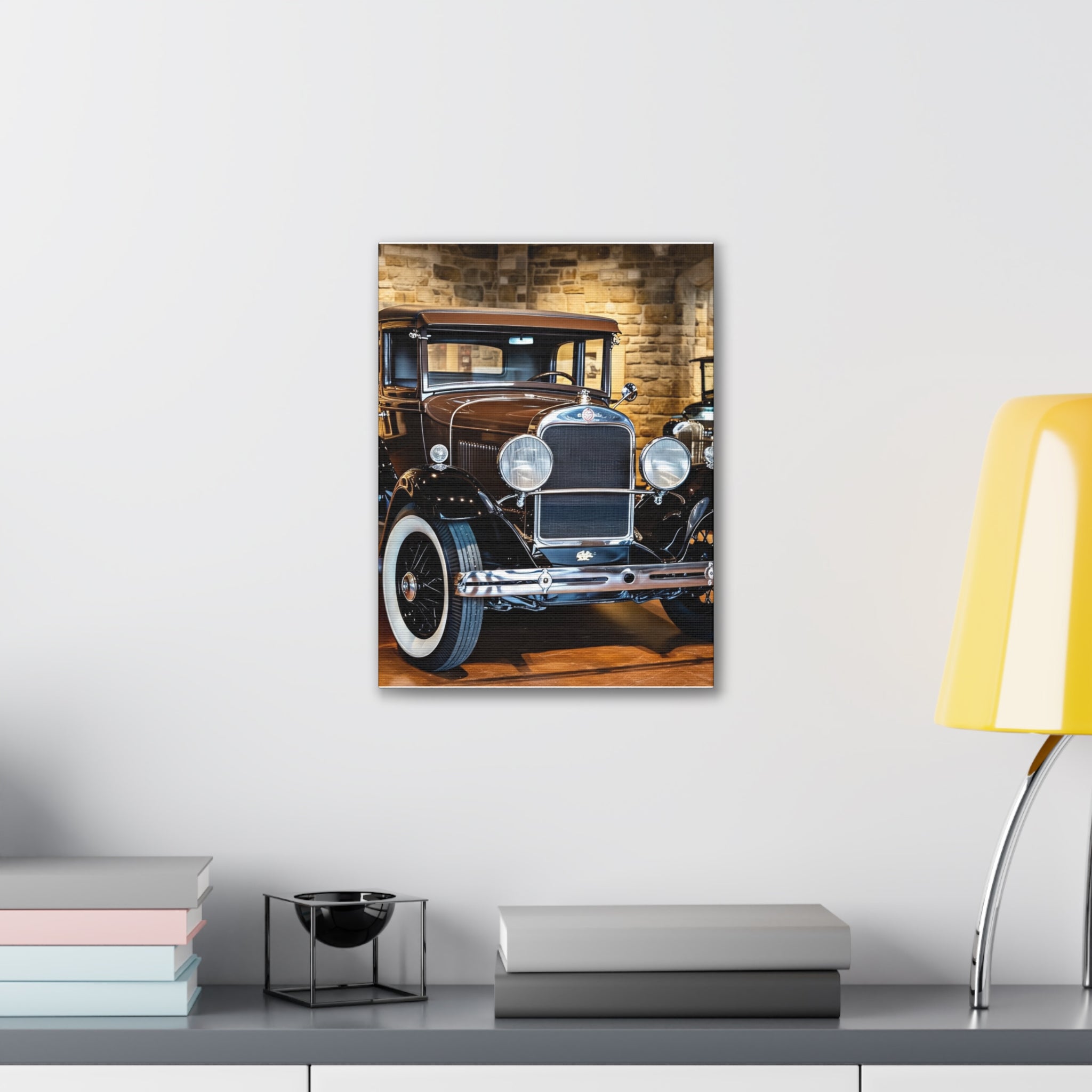 Vintage Classic Car Canvas Wall Art - Antique Auto Photography Print