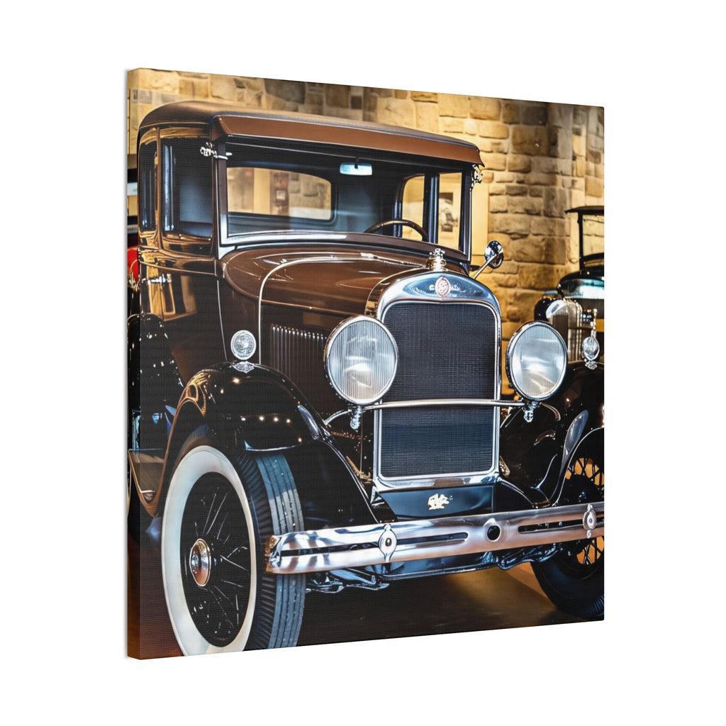 Vintage Classic Car Canvas Wall Art - Antique Auto Photography Print