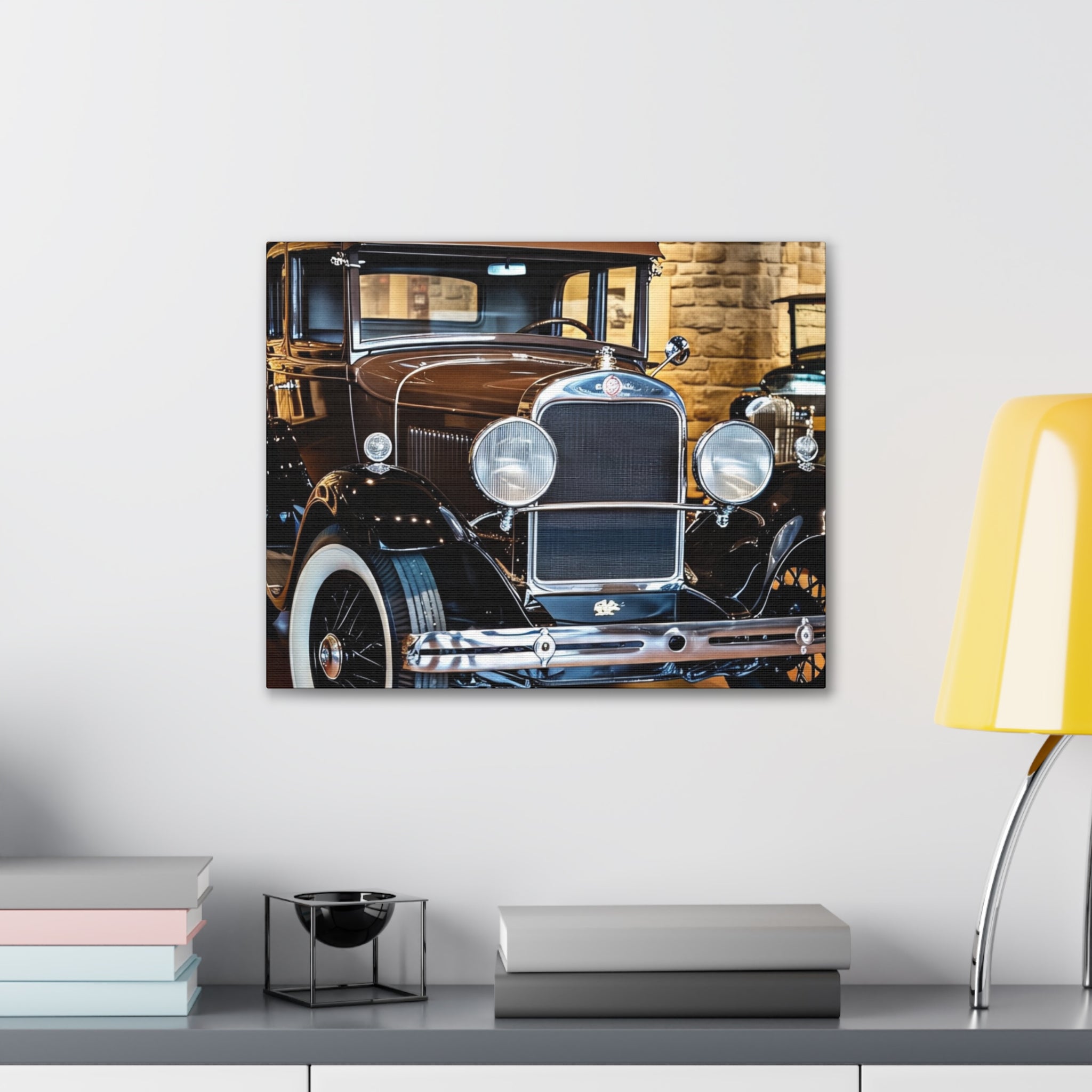 Vintage Classic Car Canvas Wall Art - Antique Auto Photography Print