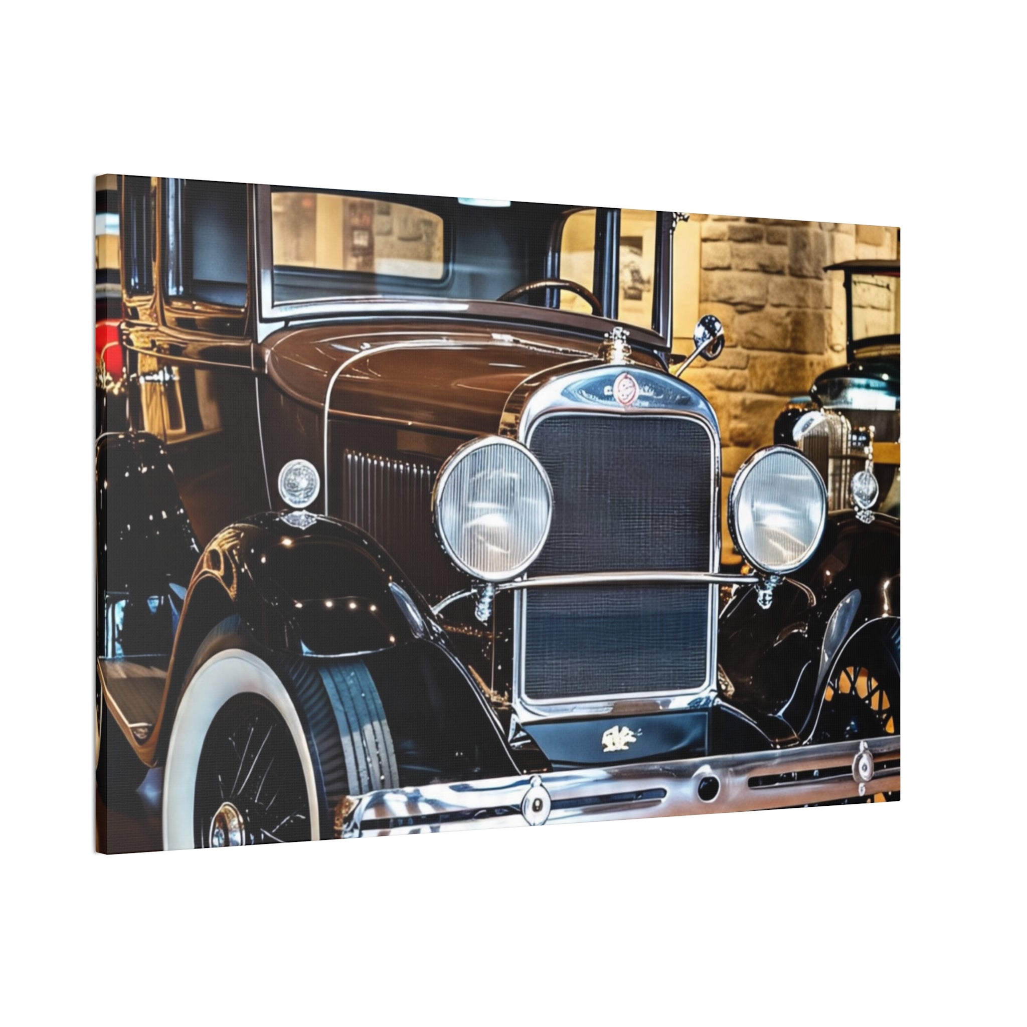 Vintage Classic Car Canvas Wall Art - Antique Auto Photography Print