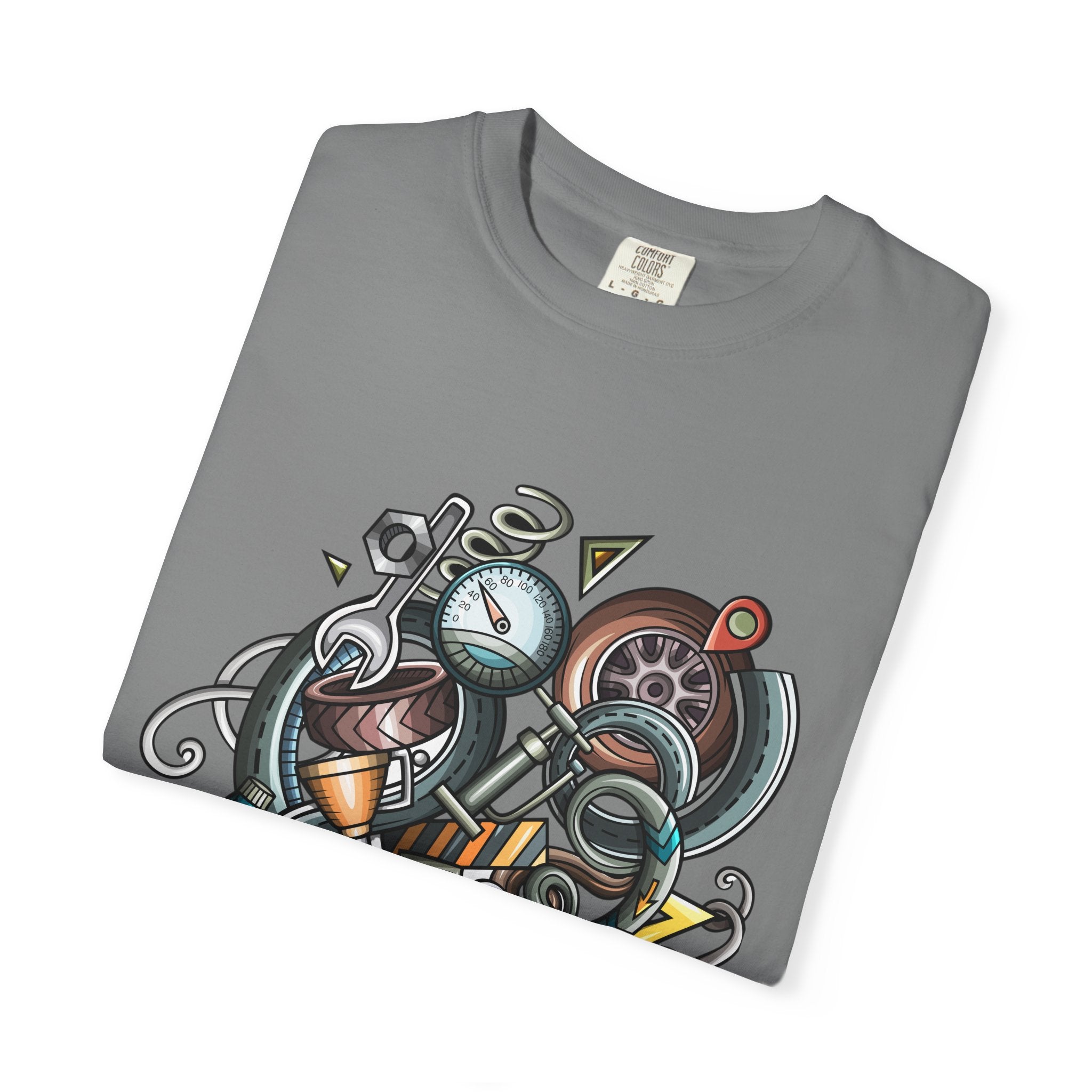 Abstract Vintage Motors T-Shirt — Retro Automotive Graphic Tee