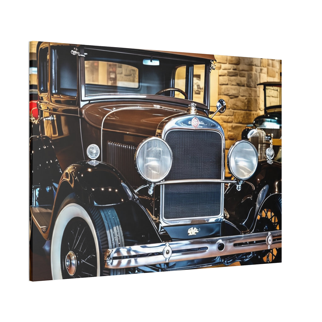 Vintage Classic Car Canvas Wall Art - Antique Auto Photography Print