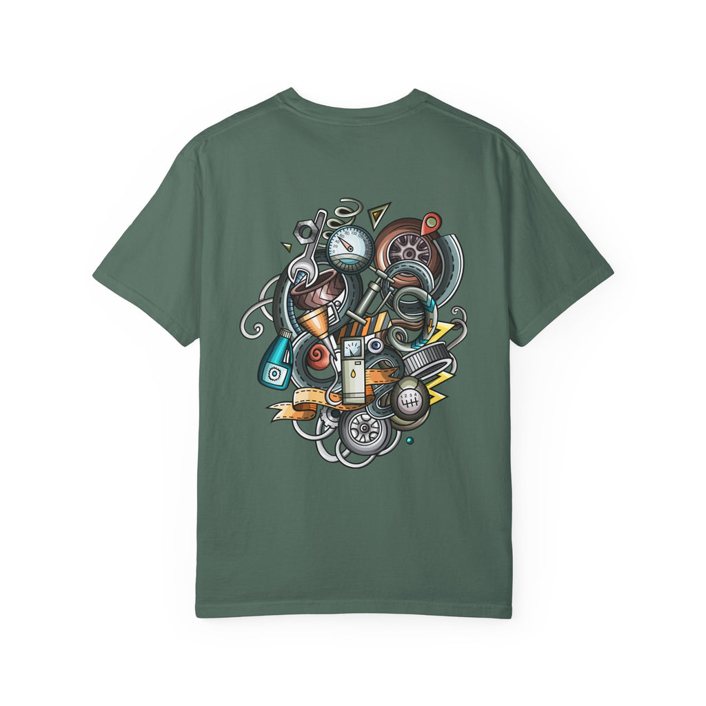 Abstract Vintage Motors T-Shirt — Retro Automotive Graphic Tee