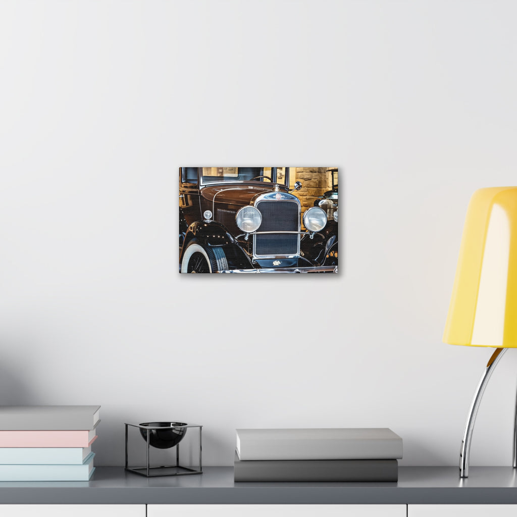 Vintage Classic Car Canvas Wall Art - Antique Auto Photography Print