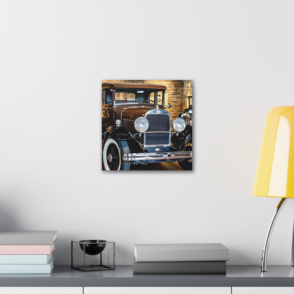Vintage Classic Car Canvas Wall Art - Antique Auto Photography Print
