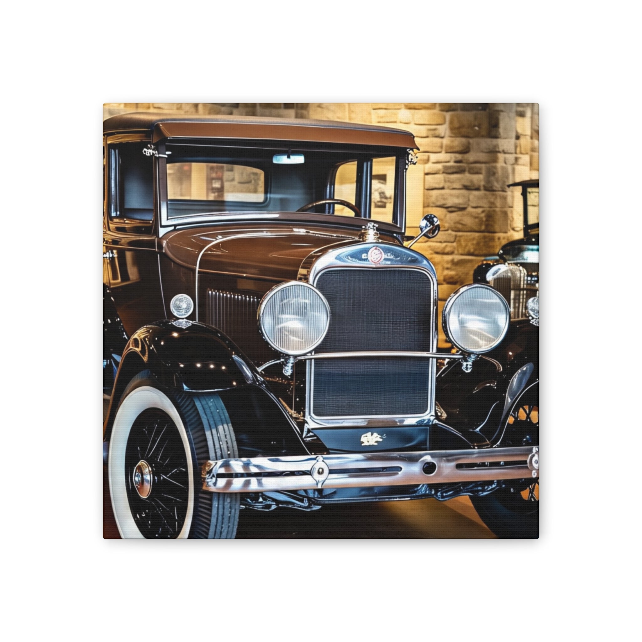 Vintage Classic Car Canvas Wall Art - Antique Auto Photography Print