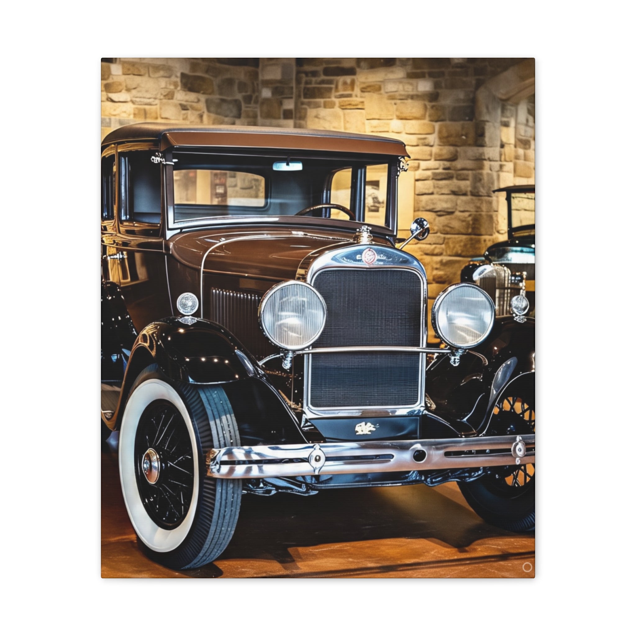 Vintage Classic Car Canvas Wall Art - Antique Auto Photography Print