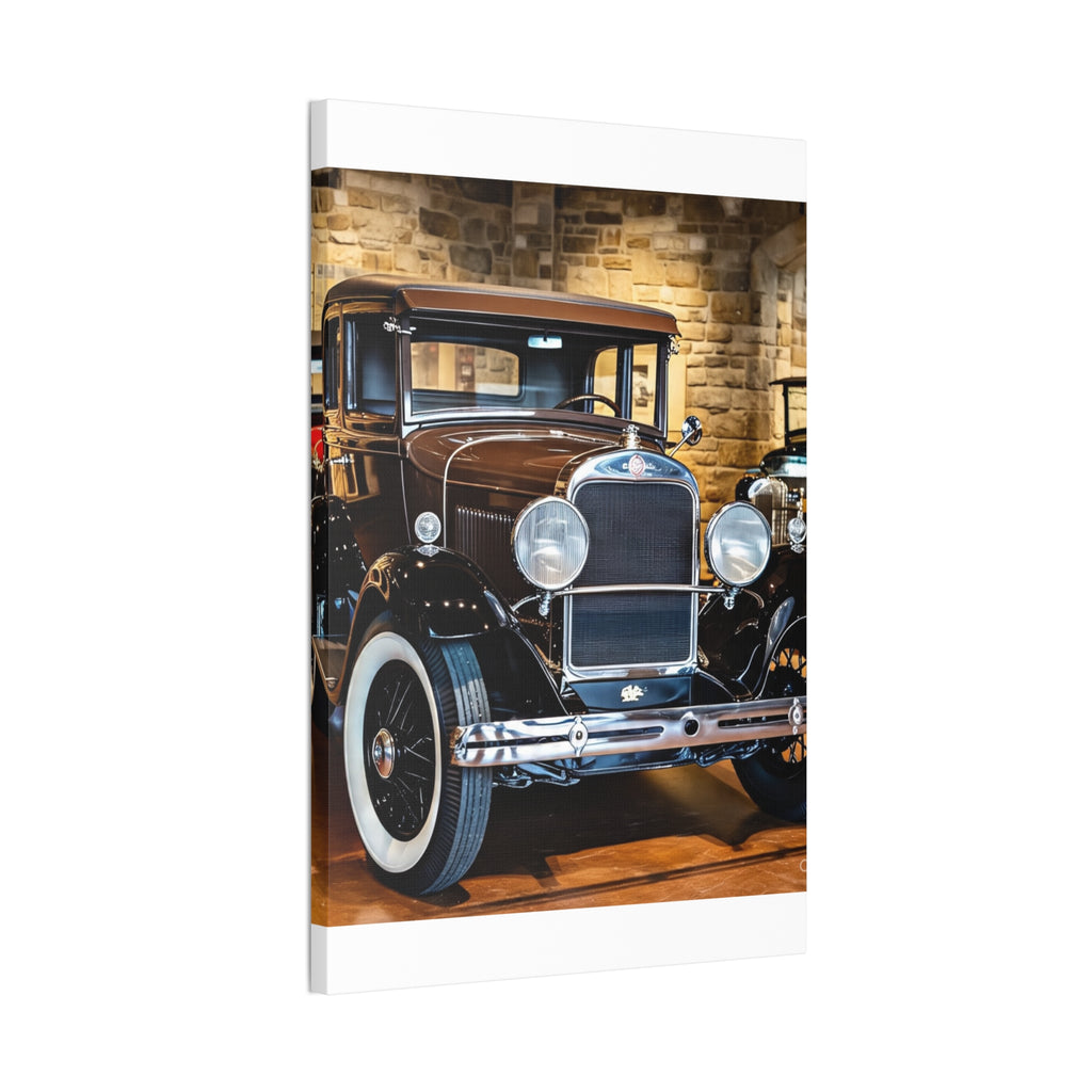 Vintage Classic Car Canvas Wall Art - Antique Auto Photography Print