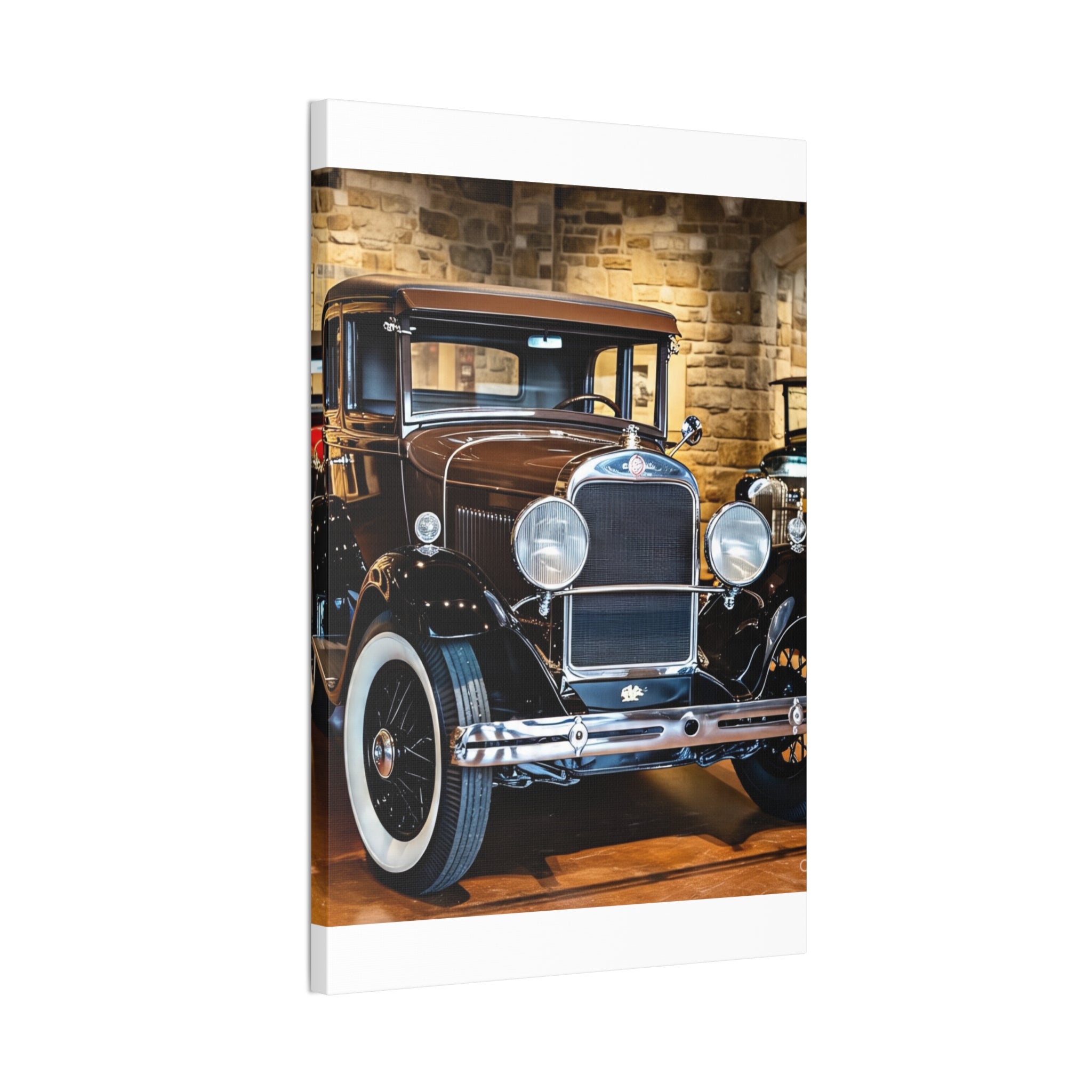 Vintage Classic Car Canvas Wall Art - Antique Auto Photography Print