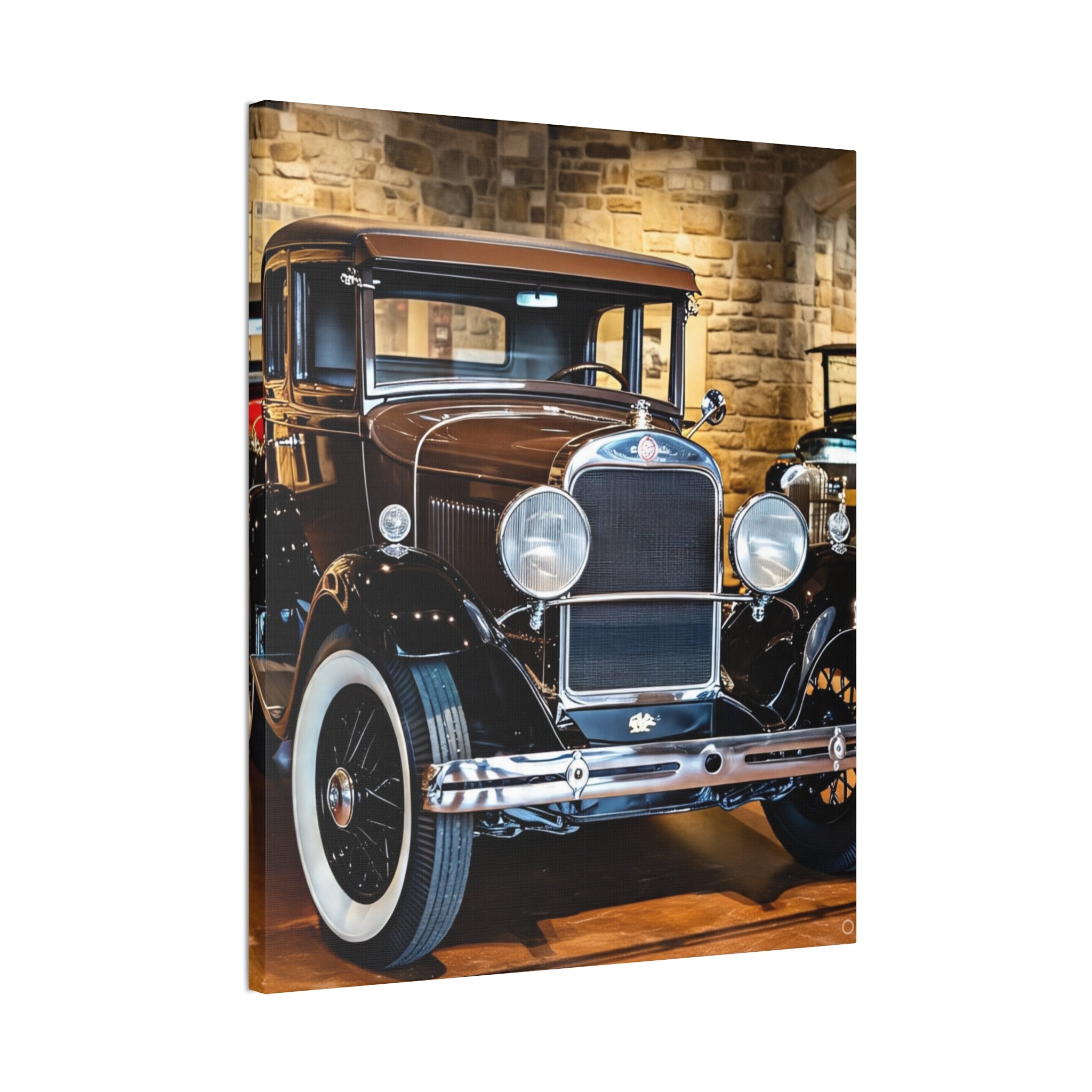 Vintage Classic Car Canvas Wall Art - Antique Auto Photography Print