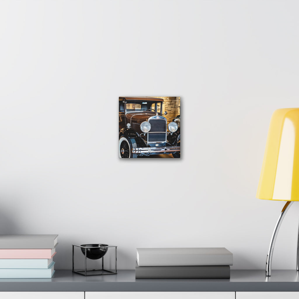 Vintage Classic Car Canvas Wall Art - Antique Auto Photography Print