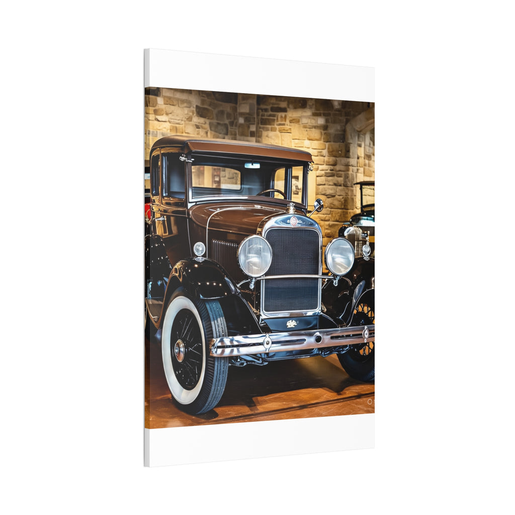 Vintage Classic Car Canvas Wall Art - Antique Auto Photography Print