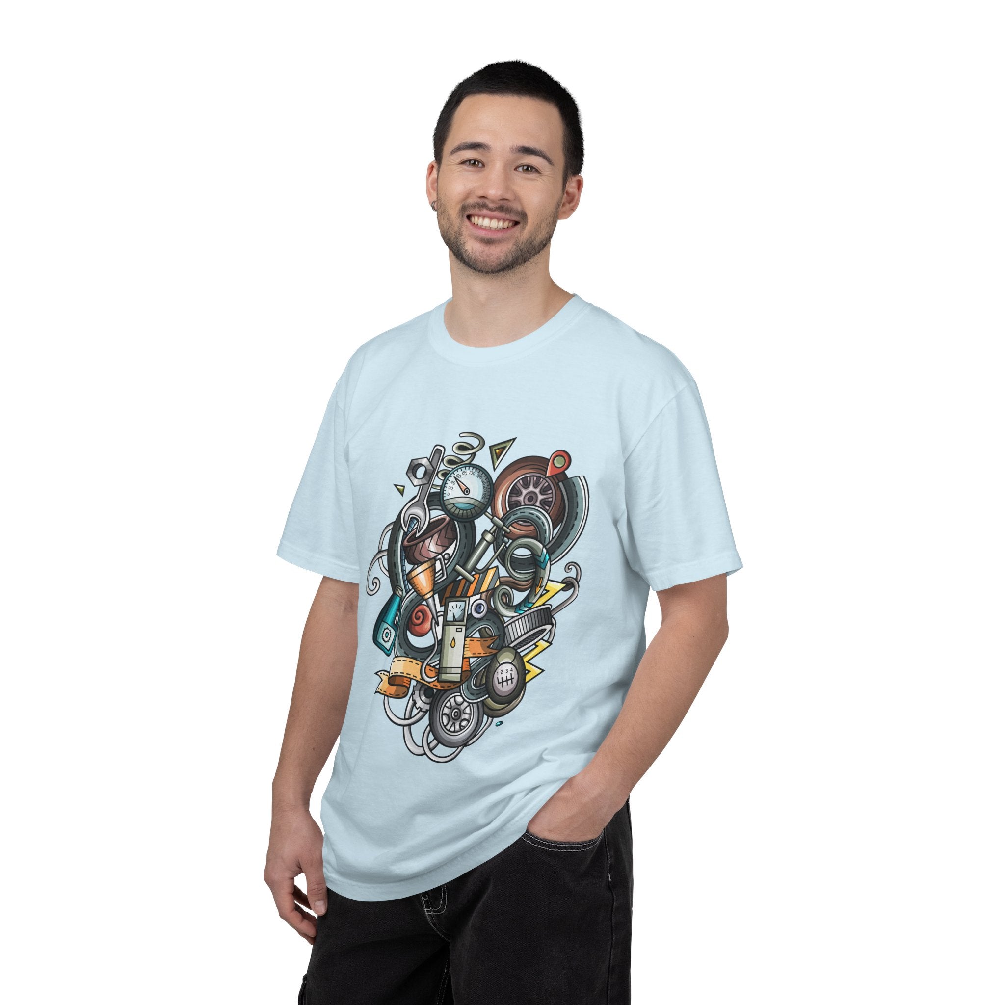 Abstract Vintage Motors T-Shirt — Retro Automotive Graphic Tee