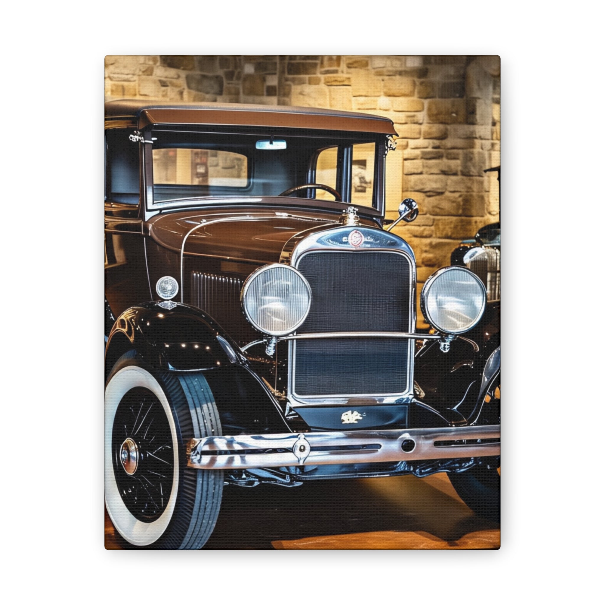 Vintage Classic Car Canvas Wall Art - Antique Auto Photography Print